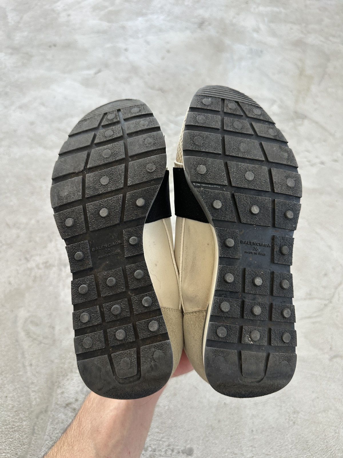 Balenciaga Balenciaga Women’s Designer Race Runner Sneakers Gray Size 5 Size US 5 / IT 35 - 7 Thumbnail