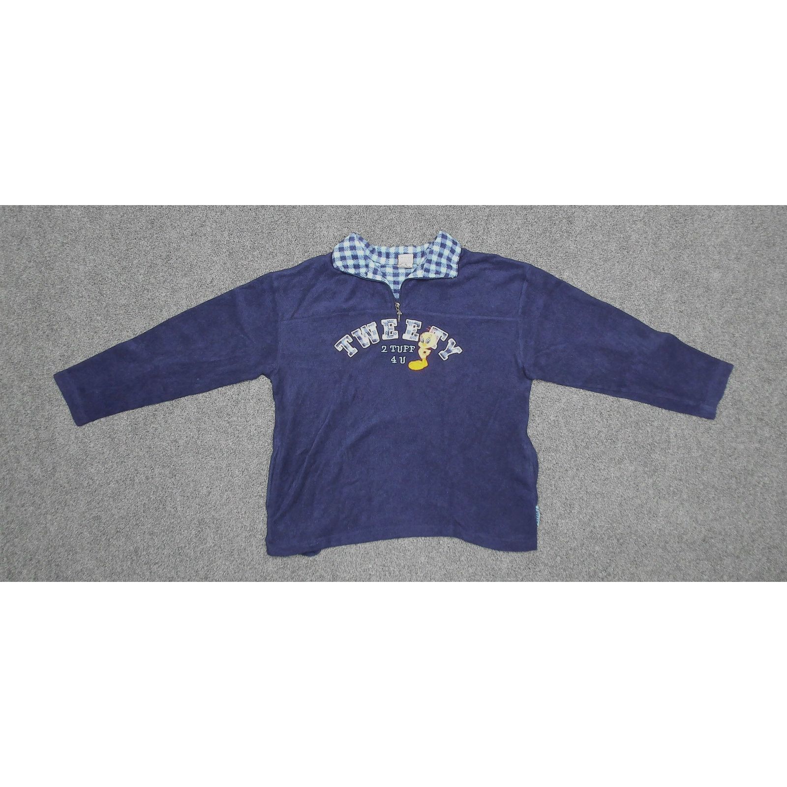 Vintage Vintage 2002 Jerry Leigh Tweety Boxy Fleece Quarter Zip Size S / US 4 / IT 40 - 5 Thumbnail