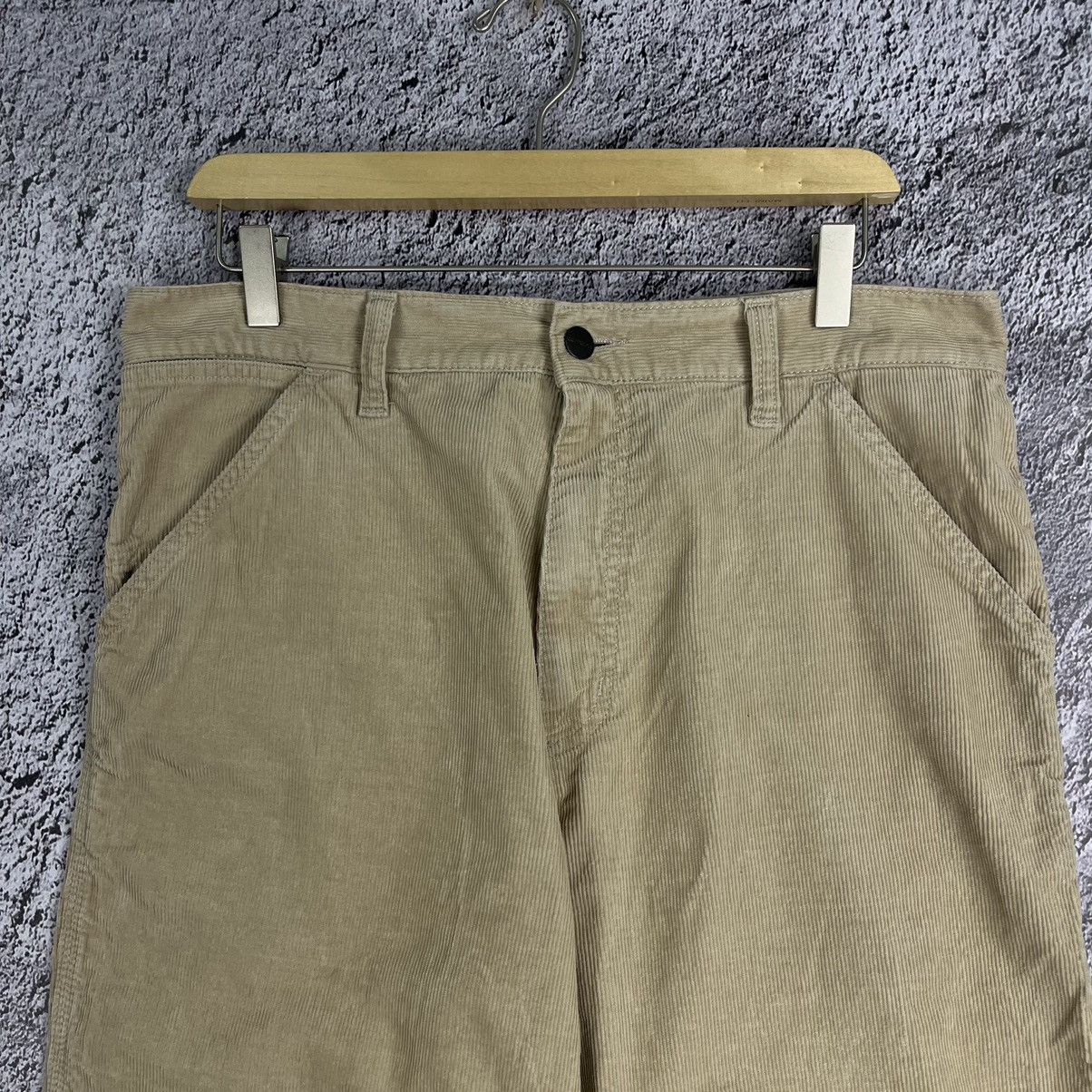 Carhartt × Carhartt Wip × Vintage 🦖VINTAGE🦖 Carhartt WIP Corduroy Beige Simple Pants Velvet Size US 33 - 6 Thumbnail