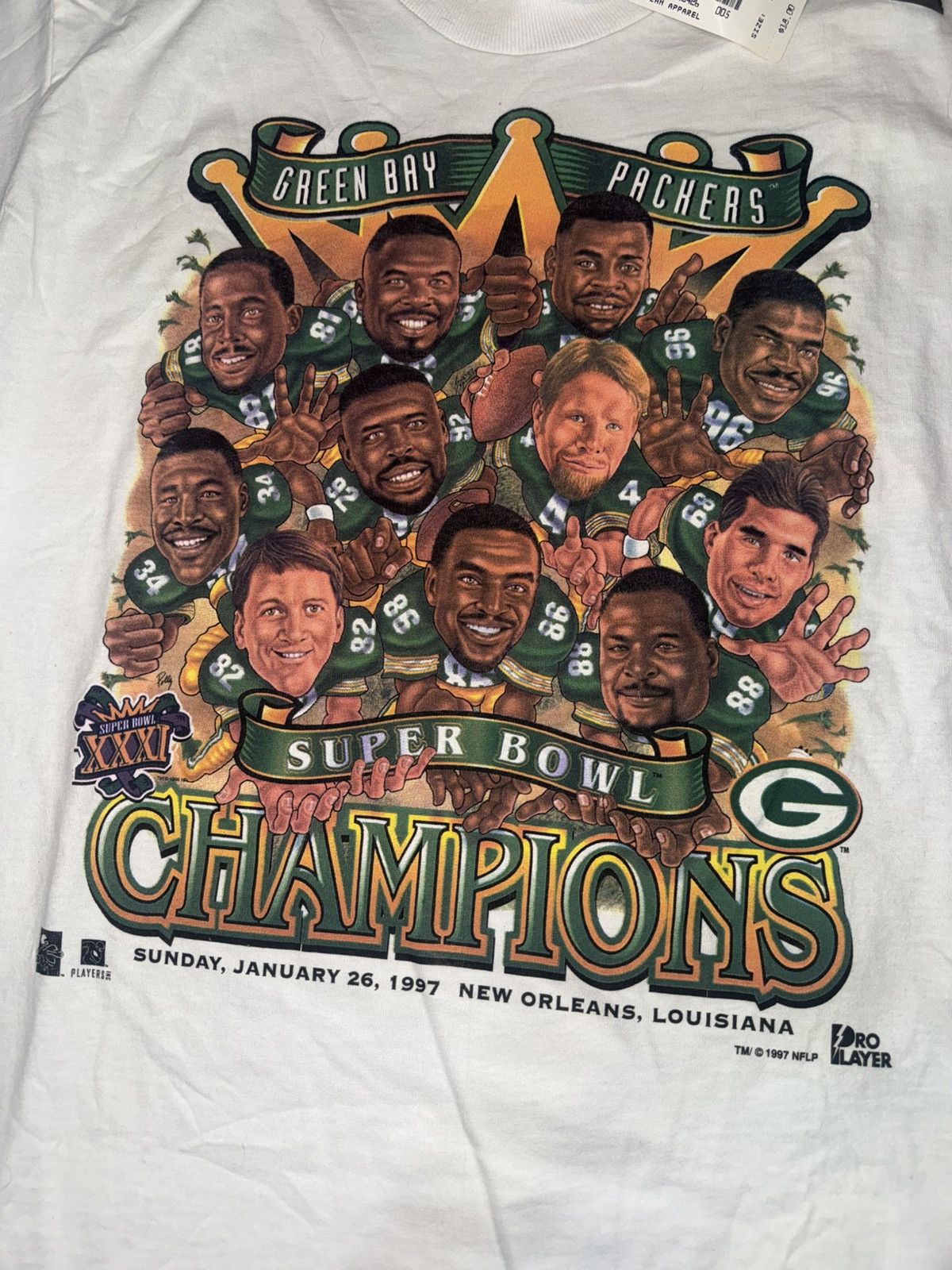 Pro Player Vintage 1997 Green Bay Packers t-shirt Size US L / EU 52-54 / 3 - 7 Thumbnail