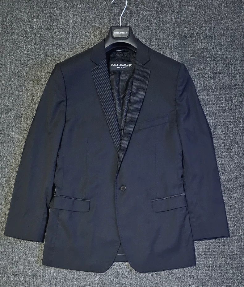 Dolce & Gabbana Dolce&Gabbana Wool Silk Blazer-yf Size US XL / EU 56 / 4 - 1 Thumbnail