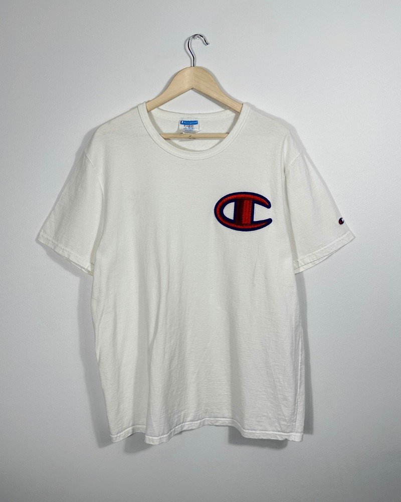 Champion × Vintage Champion Big Logo Men's White T-Shirt - Size XL Size US XL / EU 56 / 4 - 2 Thumbnail