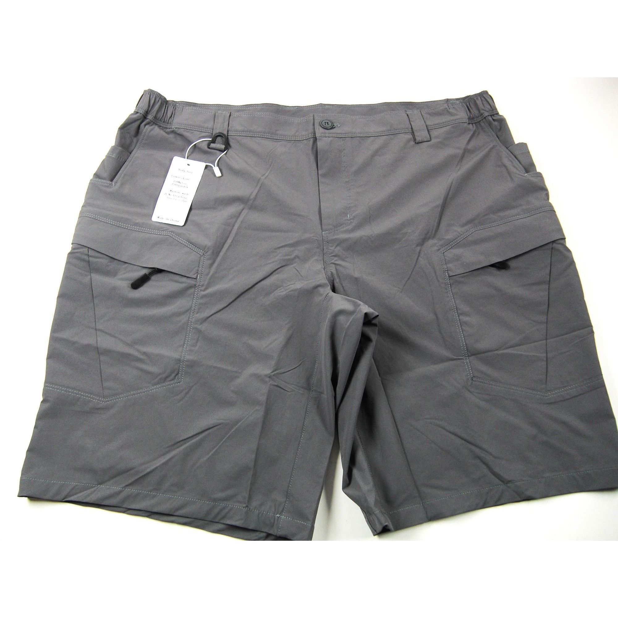 Other Mens Gray Cargo Shorts XL Flat Front Multiple Pockets Stretc Size US 40 / EU 56 - 1 Thumbnail