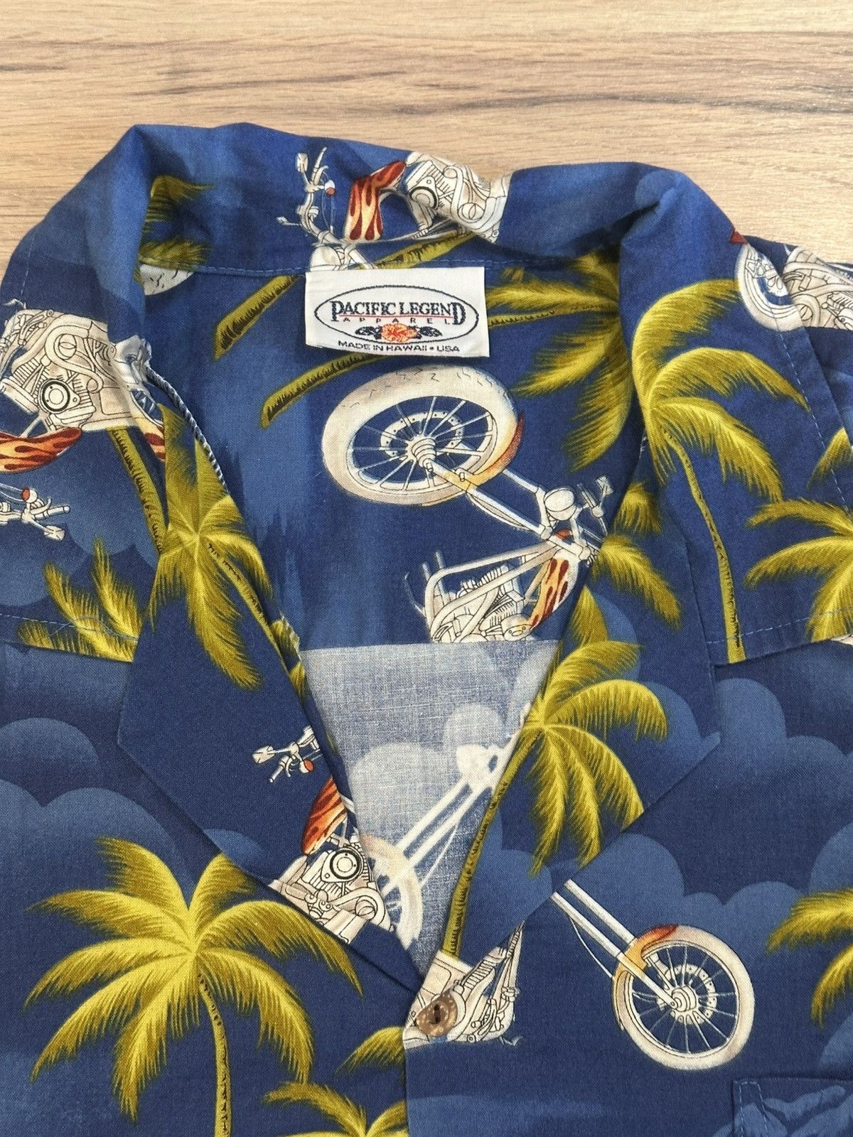 Pacific Legend Vintage Pacific Legend Motorcycle Hawaiian Shirt Size XL Size US XL / EU 56 / 4 - 4 Thumbnail