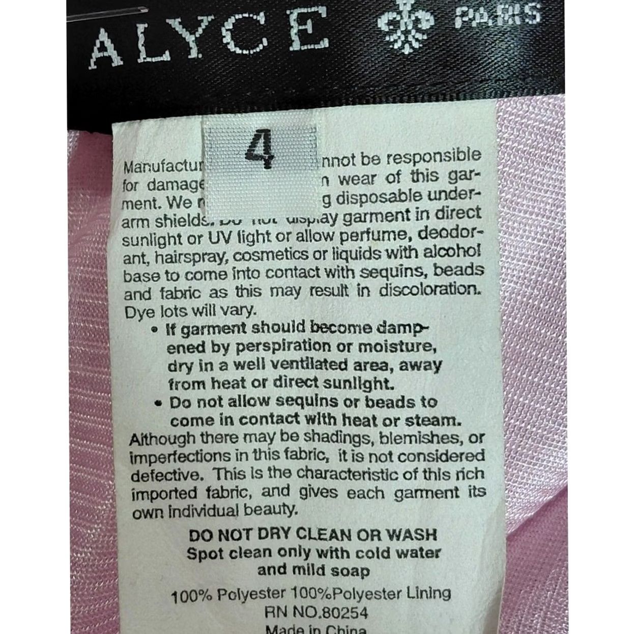 Vintage ALYCE PARIS Black Sequin Lace Strapless Dress Size 4 Short Sleeveless Solid Party/Cocktail Formal Womens Size 27" / US 4 / IT 40 - 5 Thumbnail
