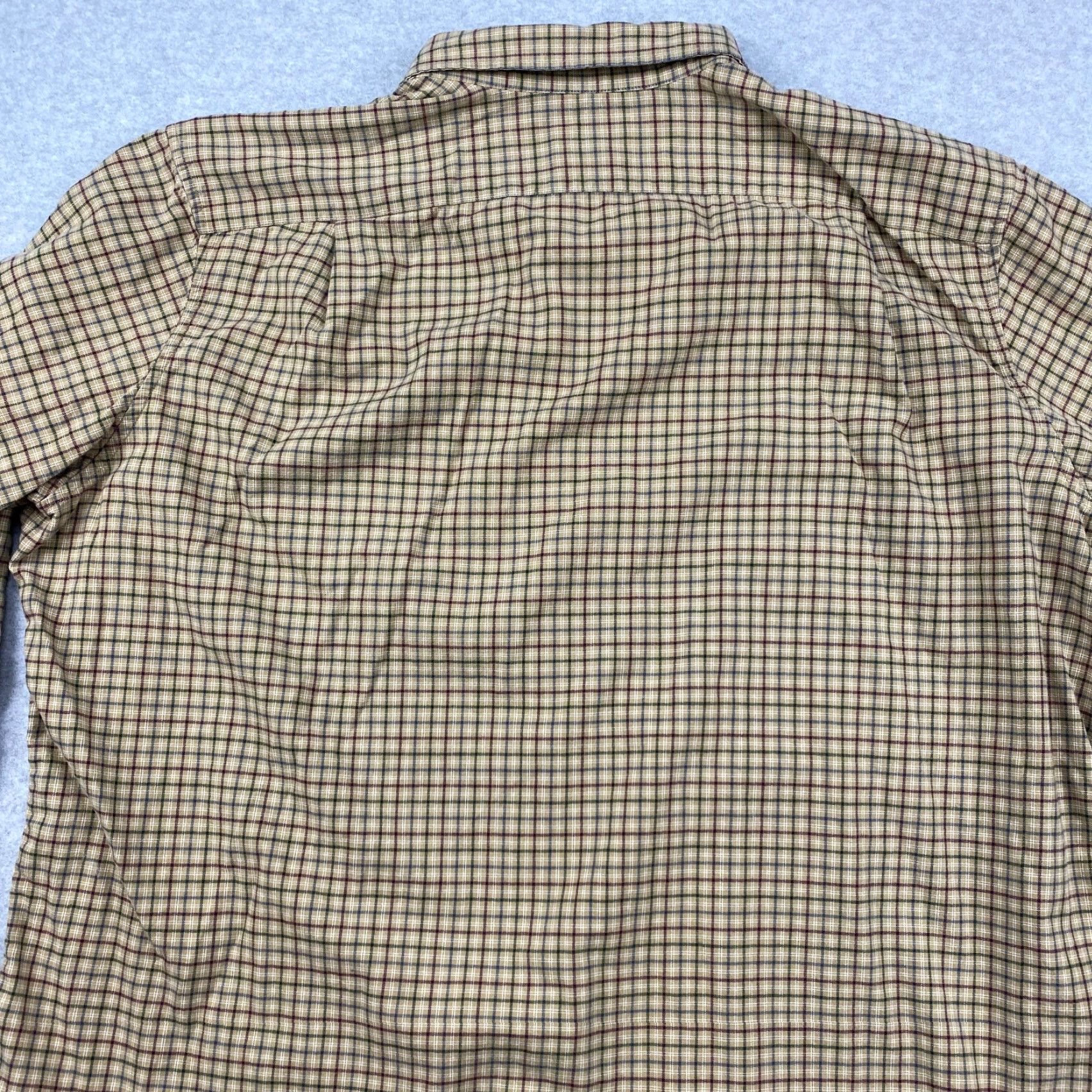 Eddie Bauer VINTAGE? Eddie Bauer Button-Down Flannel Shirt Mens 2XL Beige Check Relaxed Long Sleeve Size US XXL / EU 58 / 5 - 6 Thumbnail