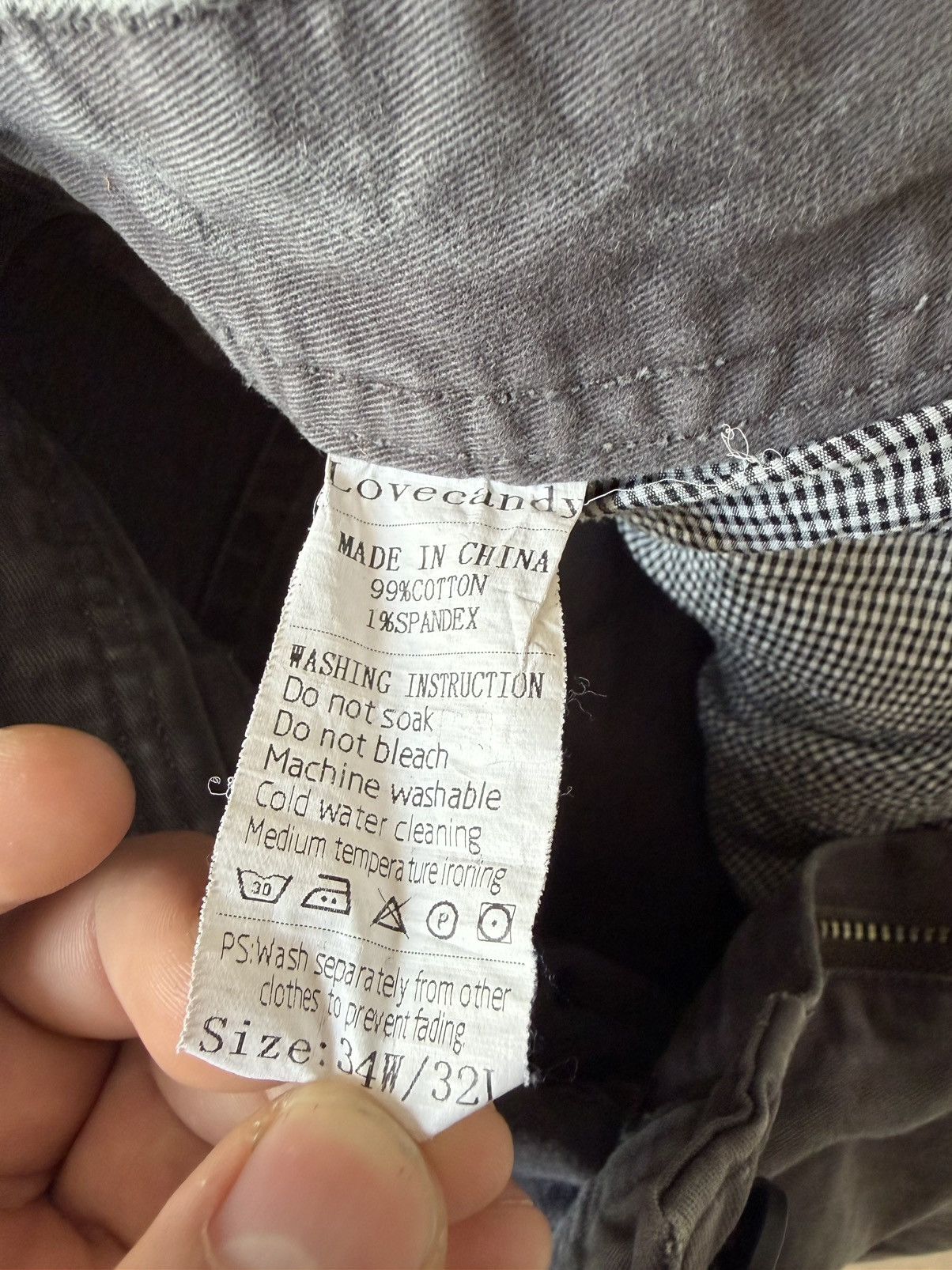 Japanese Brand Lovecandy grey cargo pants Size US 34 / EU 50 - 6 Thumbnail