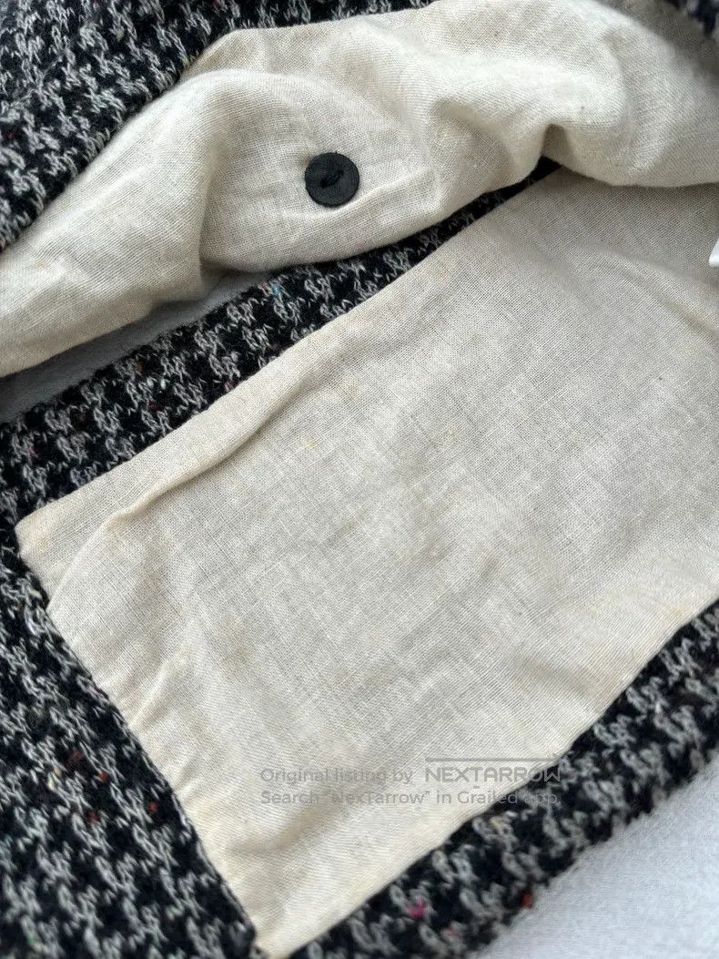 Kapital Kapital Dark gray check, colored dots, wool knitted vest Size XS / US 0-2 / IT 36-38 - 8 Thumbnail