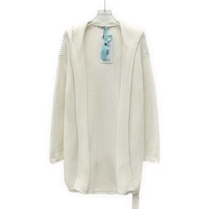 Max Mara Maxmara White Cotton Hooded Belted Cardigan Size L / US 10 / IT 46 - 1 Thumbnail