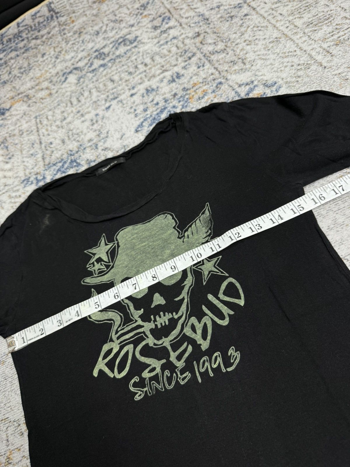Japanese Brand Rose bud skull art ifsix style long sleeve Size M / US 6-8 / IT 42-44 - 7 Thumbnail