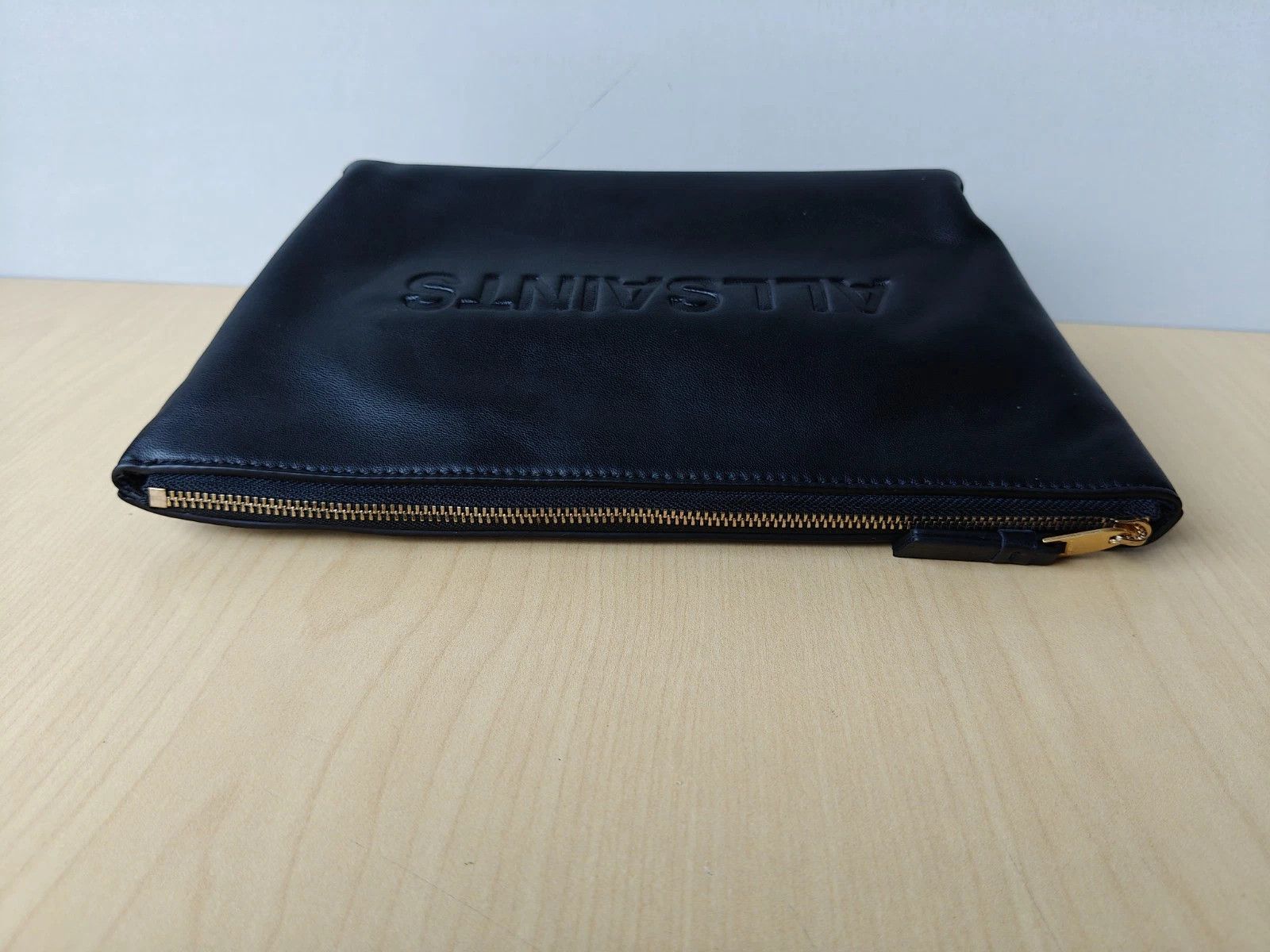 Allsaints ALLSAINTS Emile Leather Logo Pouch Bag FTP - 8203 Size ONE SIZE - 7 Thumbnail