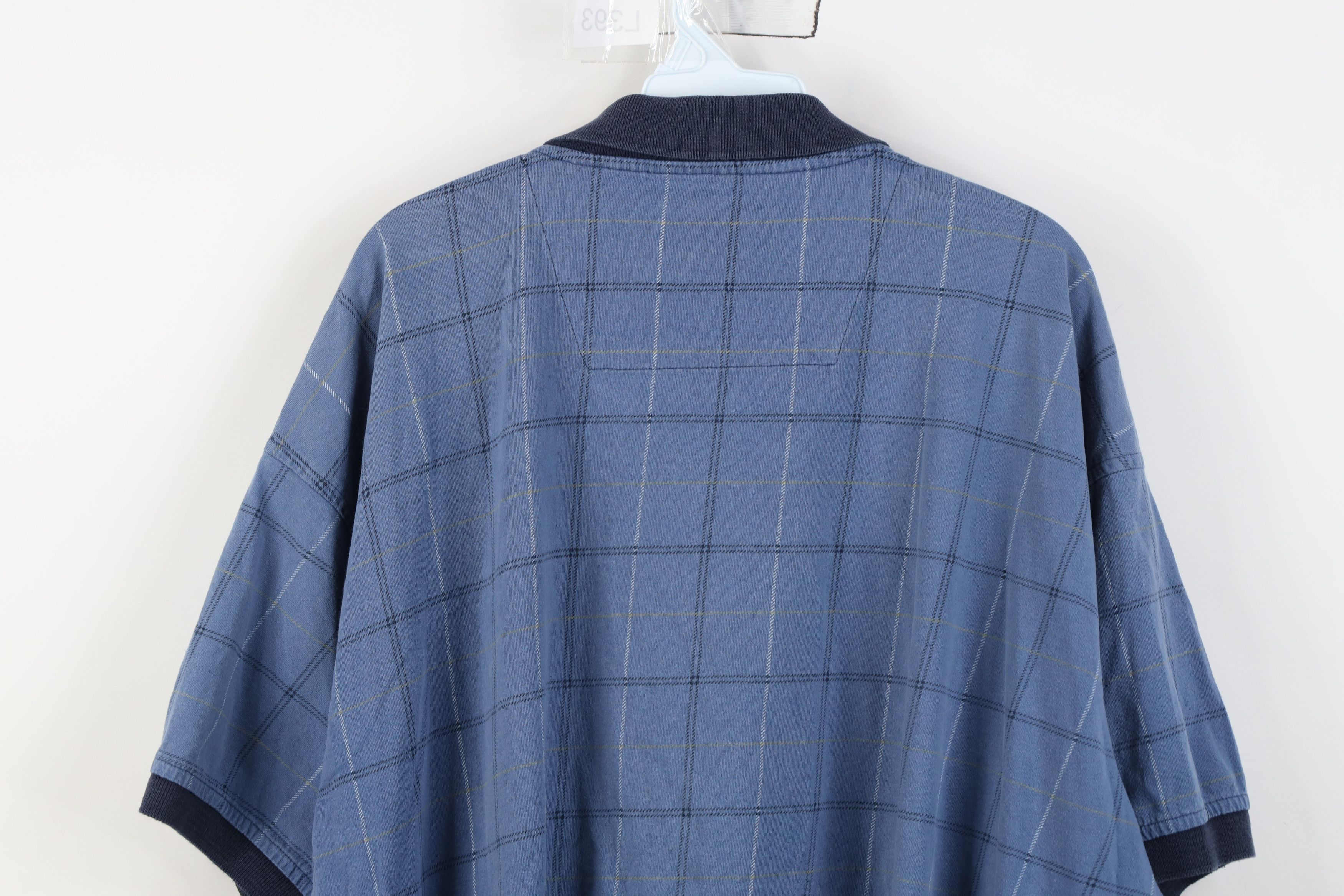 Vintage Vintage 90s Streetwear Short Sleeve Collared Golf Polo Plaid Size US XXL / EU 58 / 5 - 13 Thumbnail