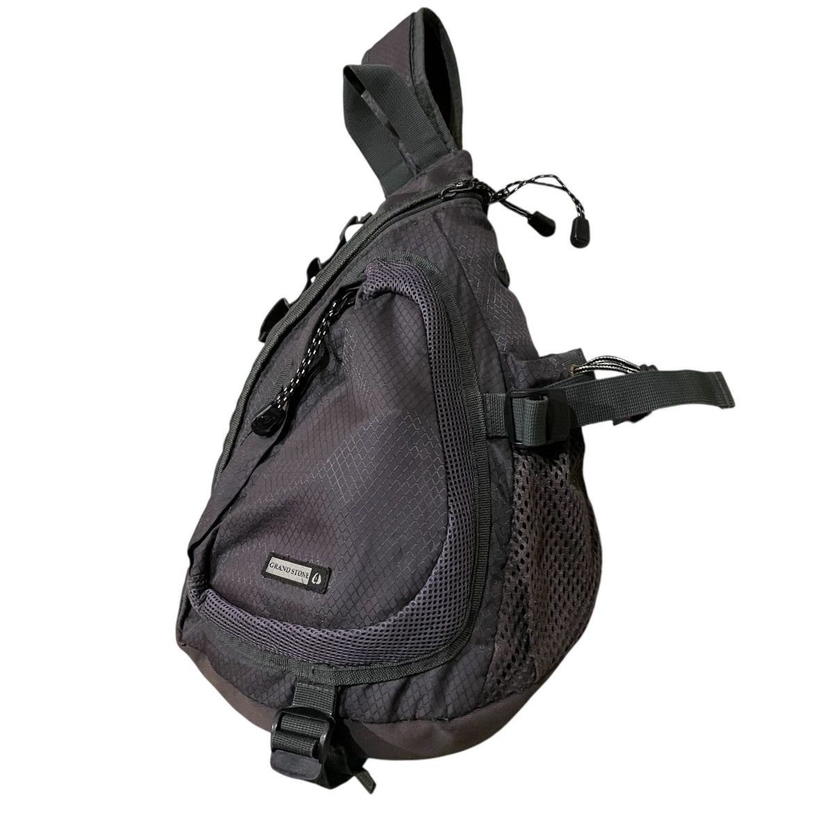 Grant Stone Grand Stone Techwear Dark Grey Ripstop Tactical Crossbody Size ONE SIZE - 2 Thumbnail