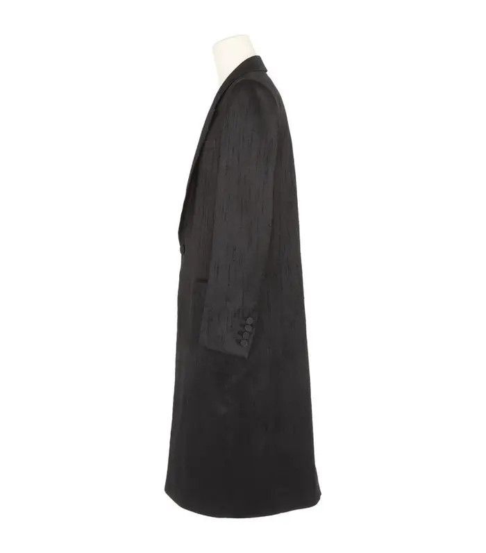 o1bcso1str1124 Manteau Satin Shantung in Noir