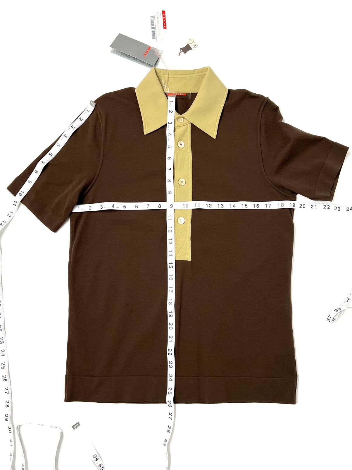 Prada PRADA SPORT, MENS POLO SHIRT W / SHORT SLEEVES Size US M / EU 48-50 / 2 - 13 Thumbnail