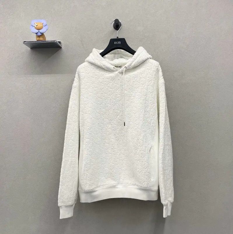 Dior Dior White Hoodie for Women 0089 Size S / US 4 / IT 40 - 1 Thumbnail