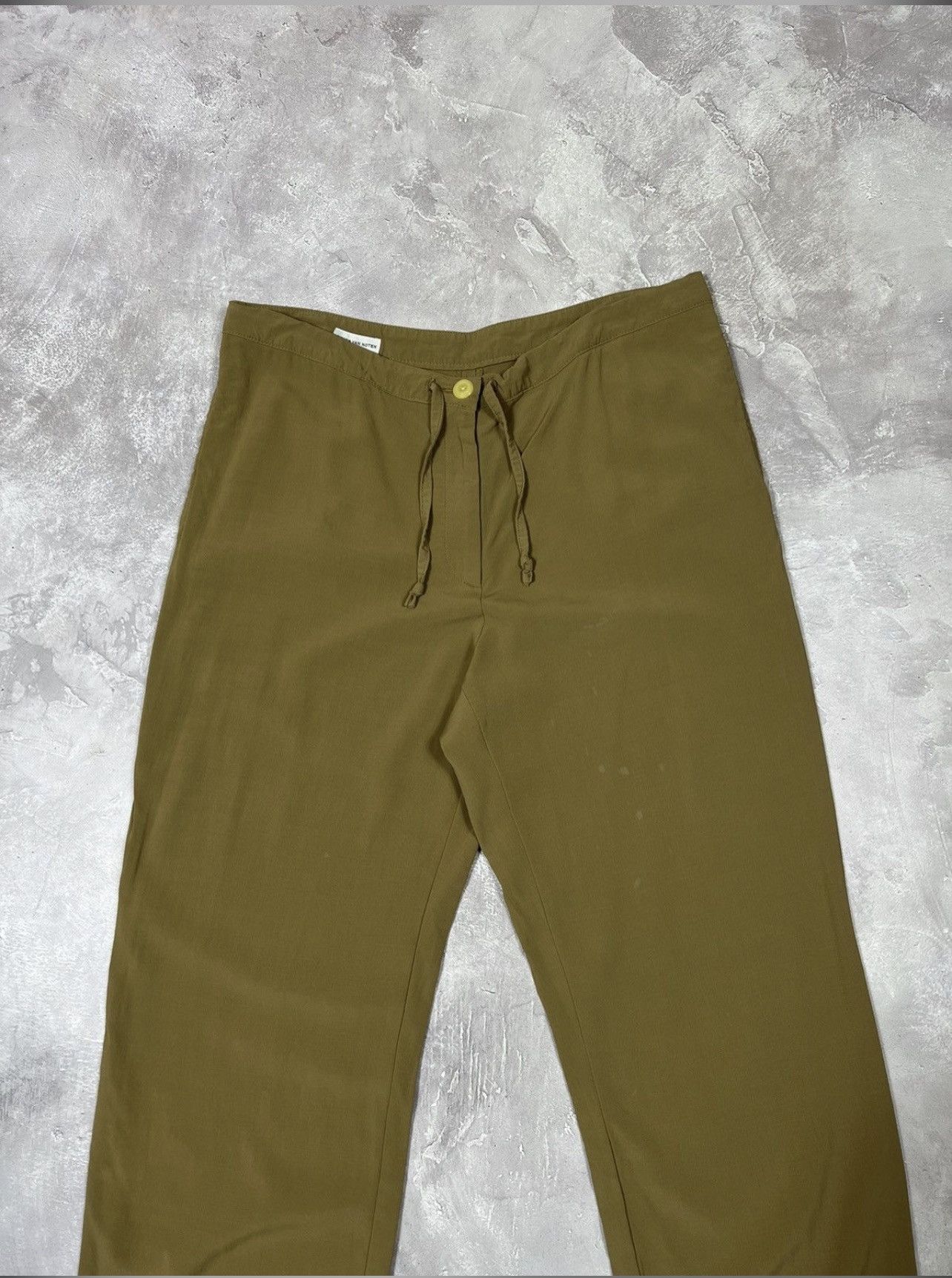 Dries Van Noten Vintage Dries Van Noten Viscose Distressed Pants Size 30" / US 8 / IT 44 - 2 Thumbnail