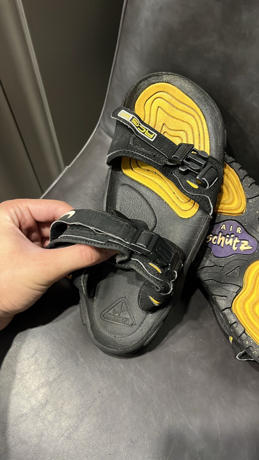 Nike × Nike ACG × Vintage Vintage 90s Nike ACG Air Deschultz Sandal Slipper Size US 8.5 / EU 41-42 - 7 Thumbnail