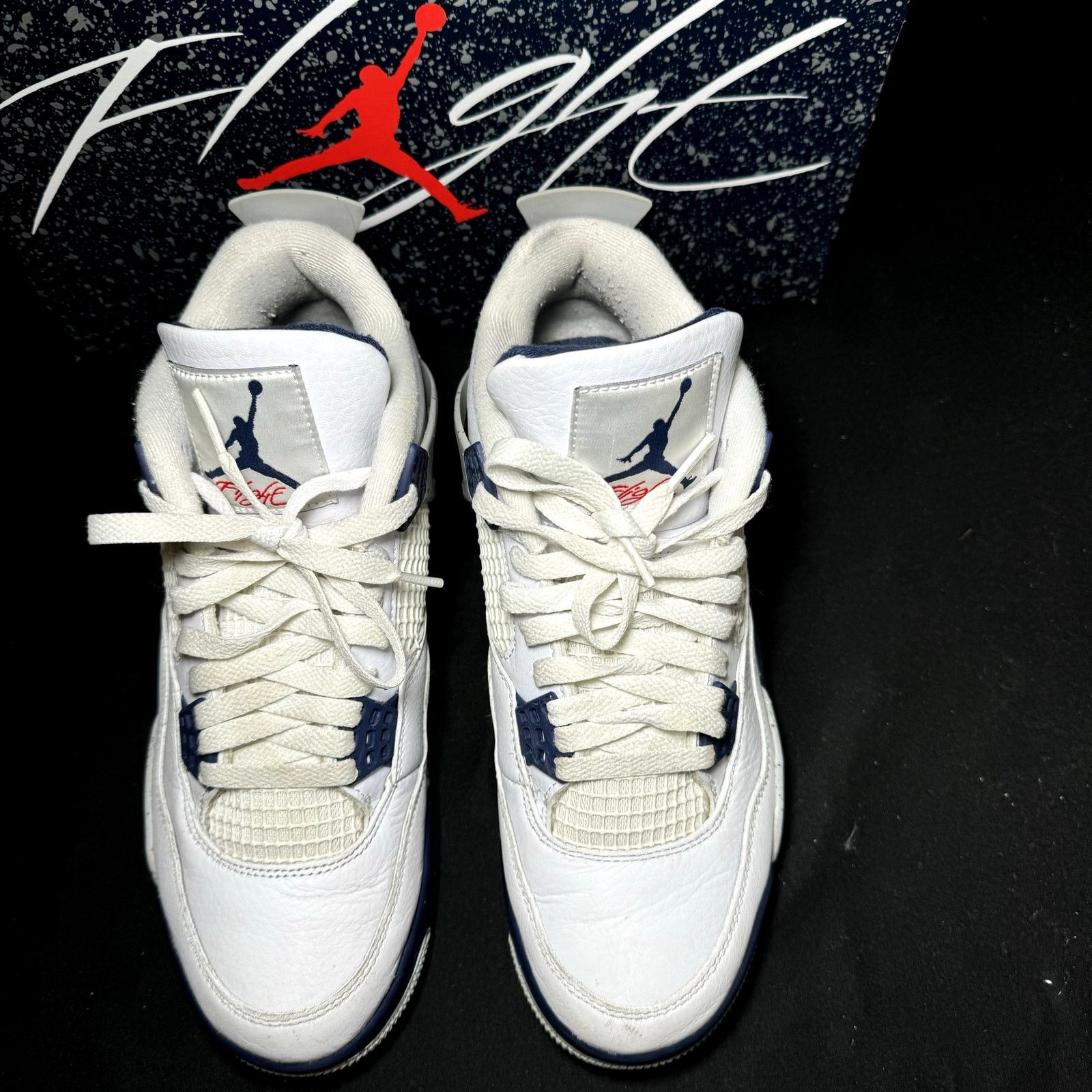 Jordan Brand × Nike Size 8.5 - Nike Air Jordan 4 Retro Midnight Navy Men's Shoes Size US 8.5 / EU 41-42 - 4 Thumbnail