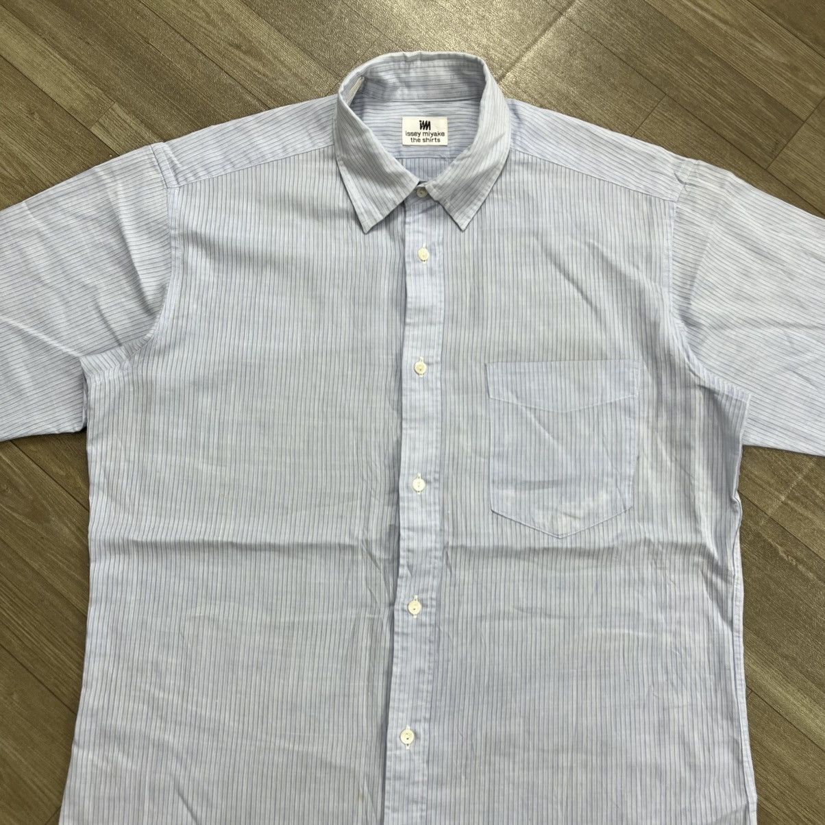 Issey Miyake Vintage Issey Miyake Striped Button Up Shirt Size US M / EU 48-50 / 2 - 2 Thumbnail