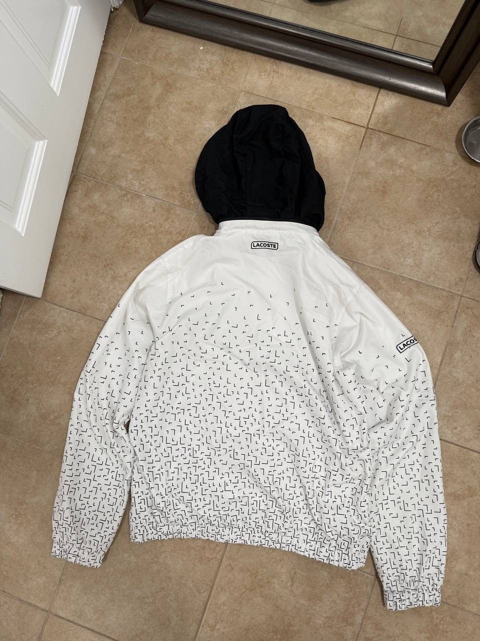 Lacoste Lacoste Sport Vintage white and black windbreaker jacket Size US M / EU 48-50 / 2 - 8 Thumbnail