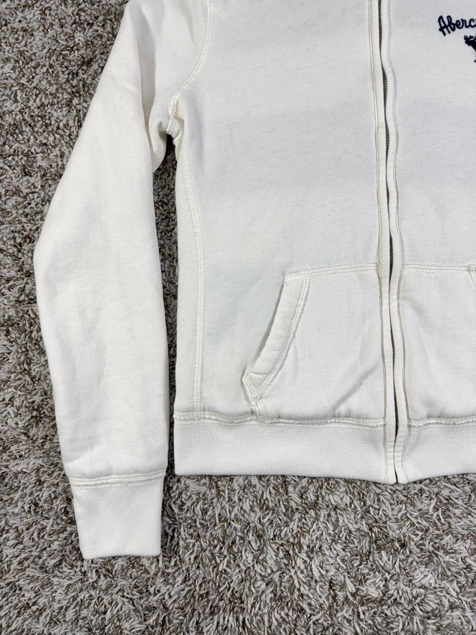 Abercrombie & Fitch Vintage Abercrombie Fitch Rabbit Hair Zip Hoodie Knit Size L / US 10 / IT 46 - 4 Thumbnail