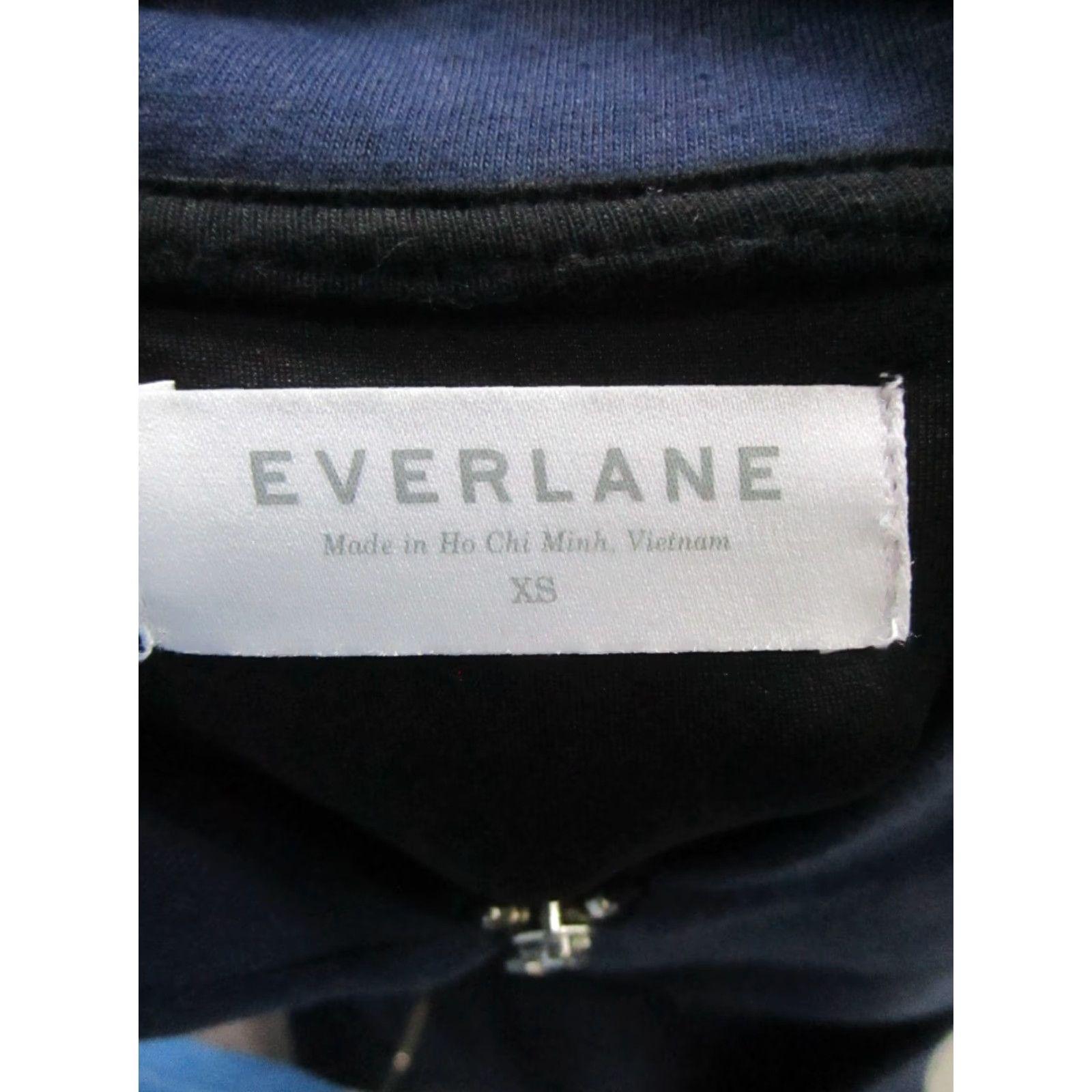 Everlane Everlane Jacket Womens XS Blue Cotton Full Zip Bomber Jacket Size XS / US 0-2 / IT 36-38 - 3 Thumbnail
