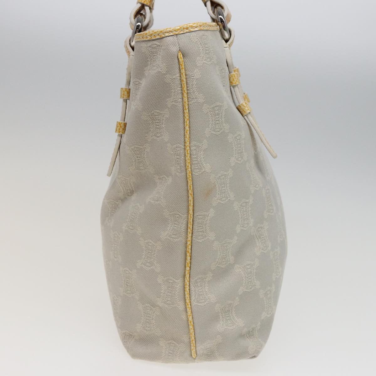 Celine CELINE Macadam Canvas Tote Bag Yellow Light Blue Size ONE SIZE - 4 Thumbnail