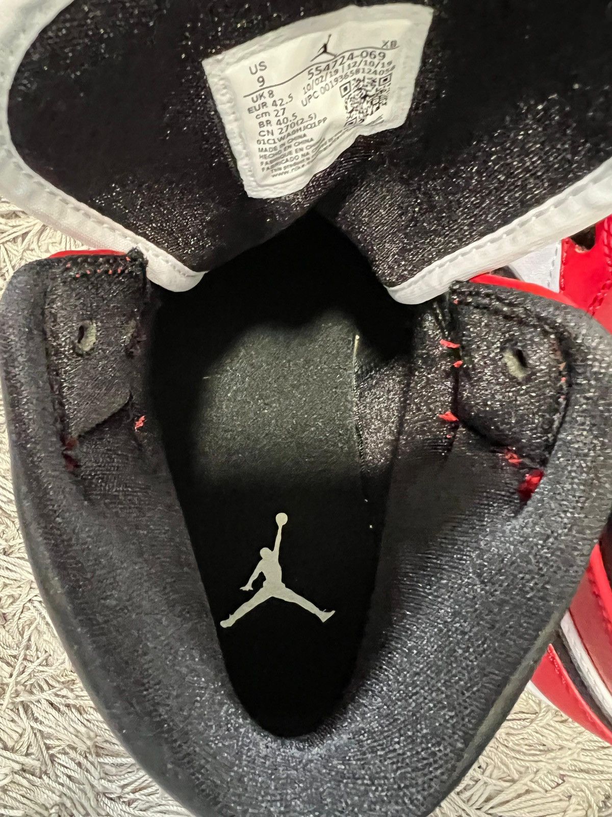 Nike Jordan 1 Mid Chicago toe Size US 9 / EU 42 - 6 Thumbnail