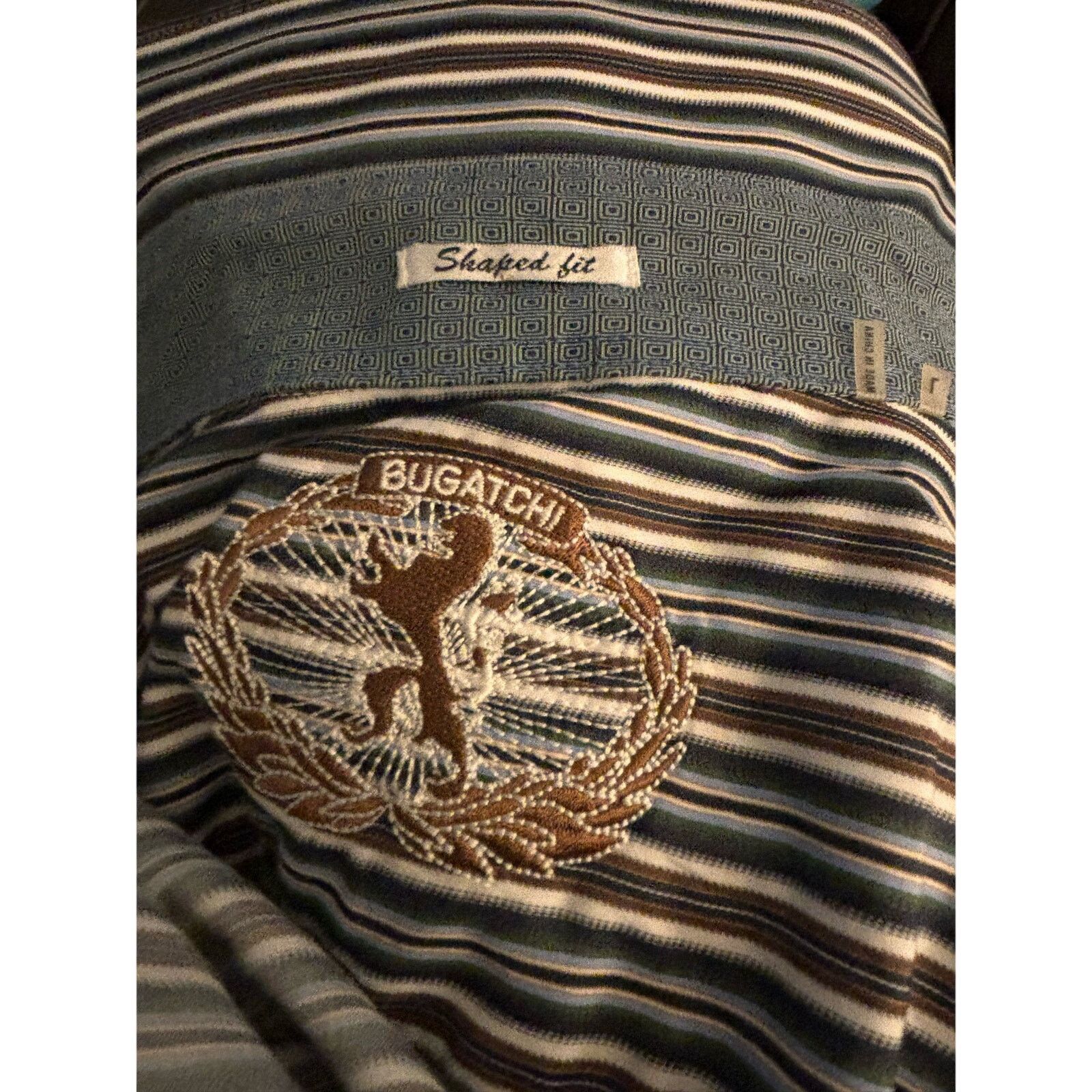 BUGATCHI Bugatchi Shaped Fit Dress Shirt, Size Large Size US L / EU 52-54 / 3 - 3 Thumbnail