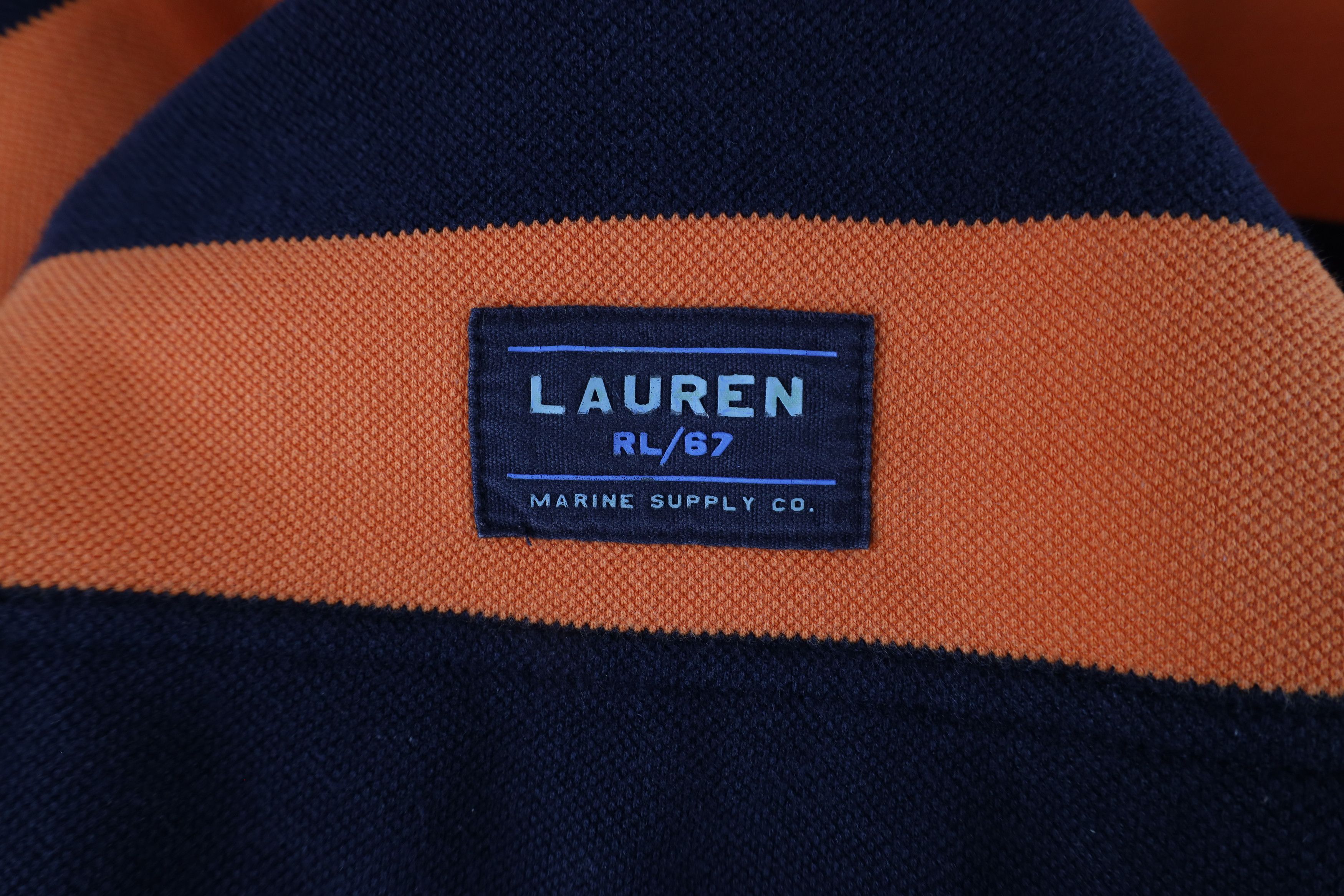 Ralph Lauren × Vintage Vintage 90s Ralph Lauren Striped Half Zip Sweatshirt USA Size M / US 6-8 / IT 42-44 - 4 Thumbnail