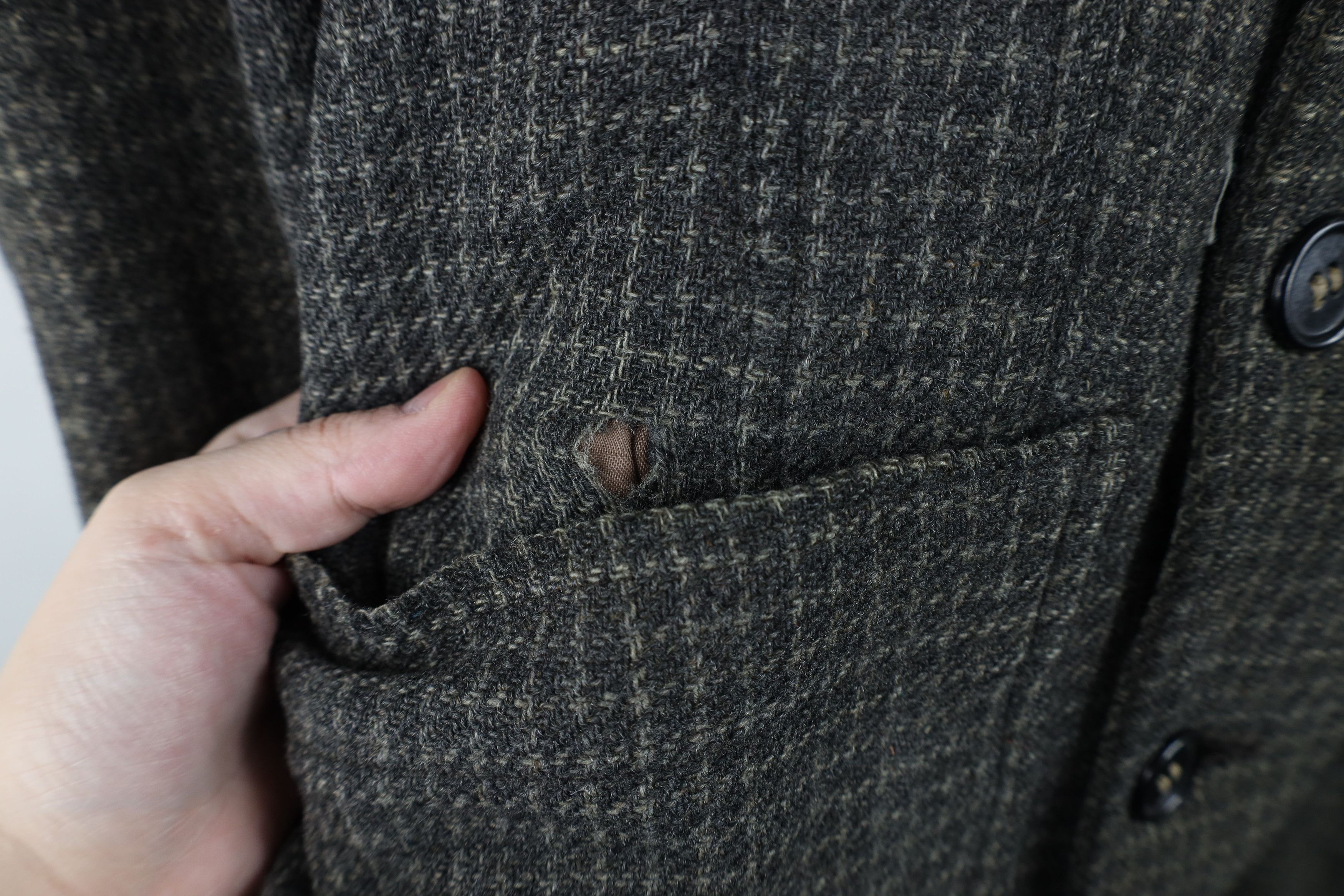 Vintage Vintage 50s Rockabilly Heavyweight Wool Collared Jacket Size US XXL / EU 58 / 5 - 4 Thumbnail