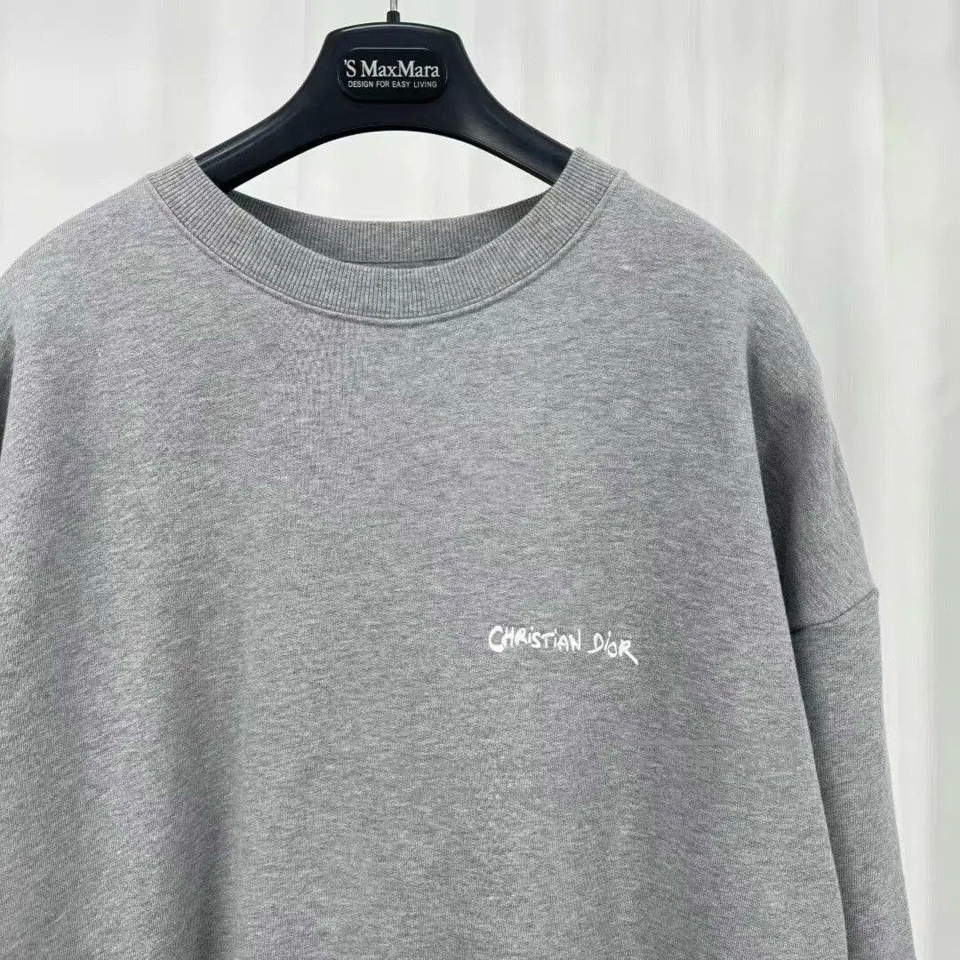 Dior dior gray embroidered sweatshirt size l. Size US L / EU 52-54 / 3 - 3 Thumbnail
