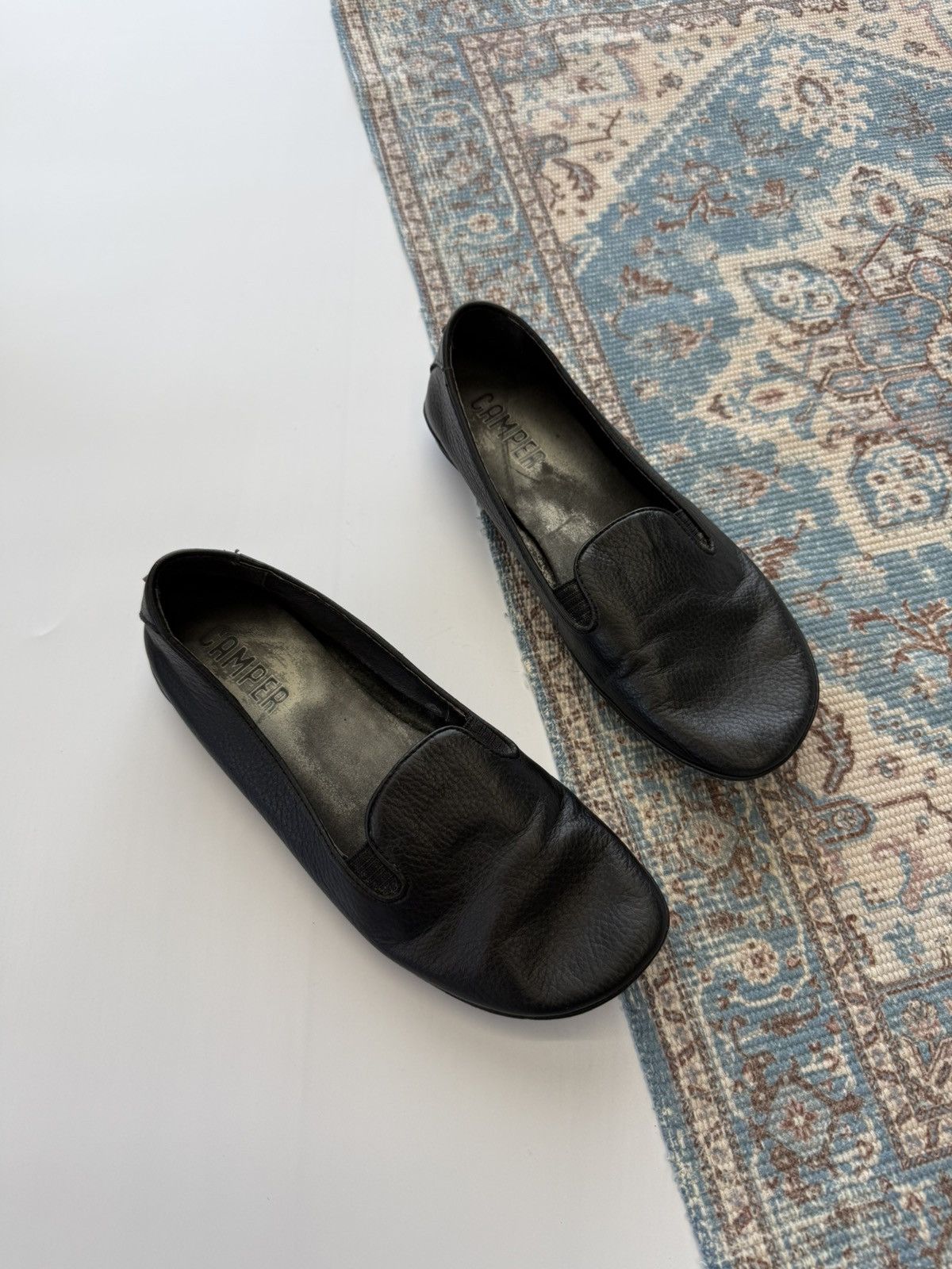 Camper Camper Avant Garde Black Leather Flag Ballet Size 40 Size US 10 / IT 40 - 1 Thumbnail
