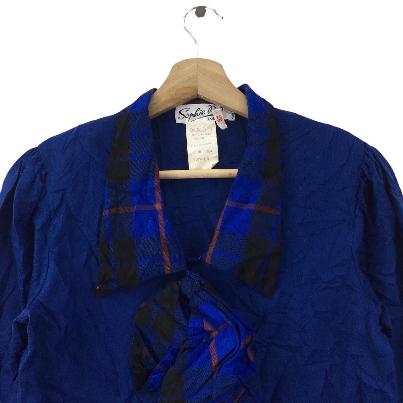 Vintage Vtg SOPHIE NAT PARIS Made In France Nova Check Cardigan Size S / US 4 / IT 40 - 2 Thumbnail