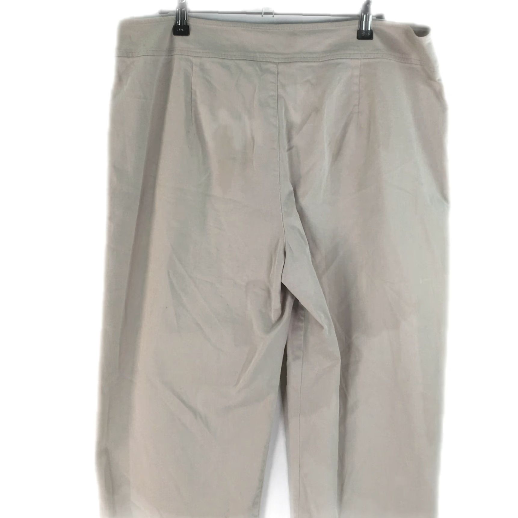 Vintage VINTAGE Chico's Designs Womens Casual Flat Front Beige Dress Pants Size 3 Size 34" / US 12 / IT 48 - 4 Thumbnail
