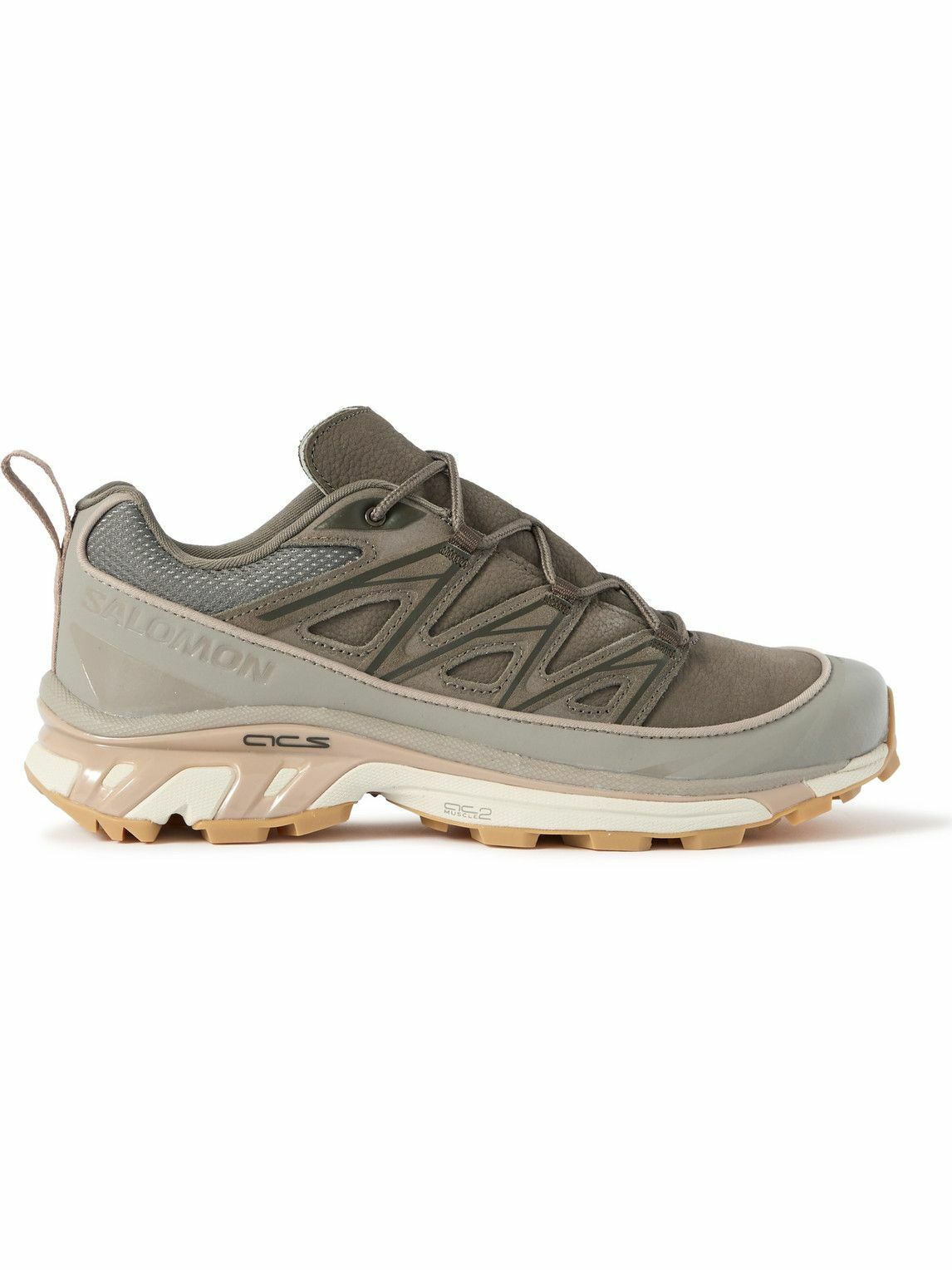 Salomon o1y0525 Logo Low-Top Sneakers in Brown/Beige Size US 10.5 / EU 43-44 - 1 Thumbnail