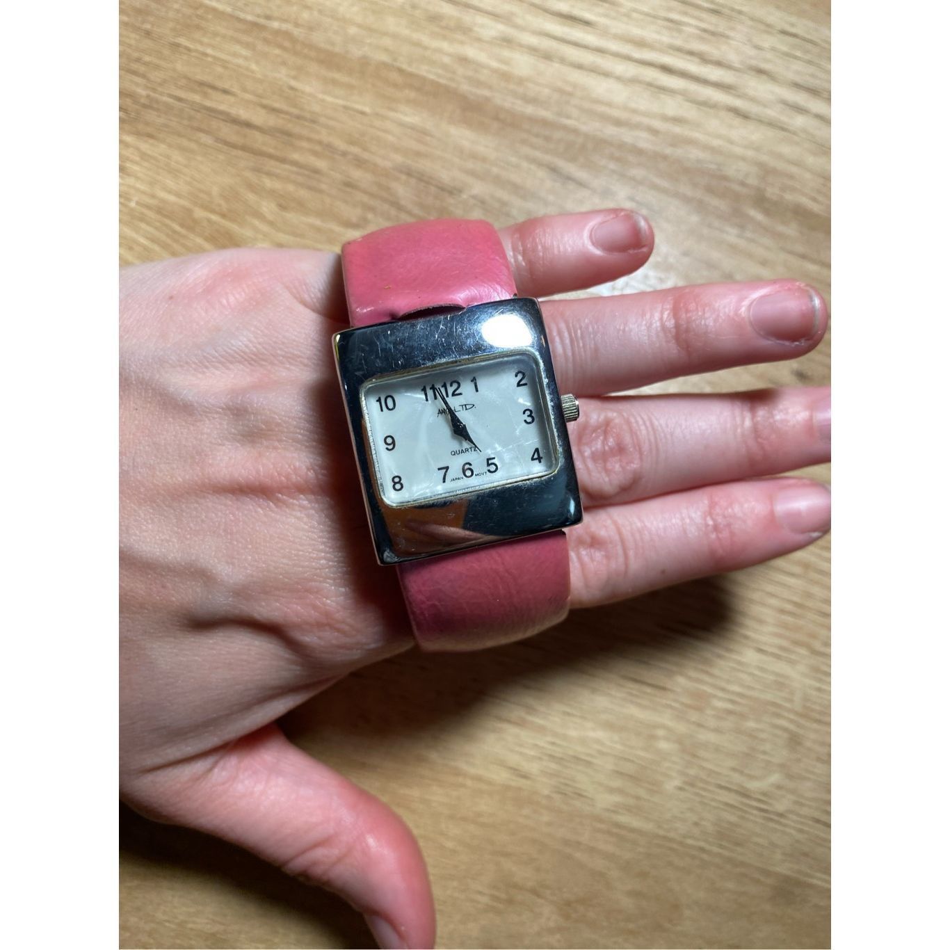 Anya Hindmarch Anya LTD Pink Bracelet Watch- Silver Tone with Pink Band Size ONE SIZE - 7 Thumbnail