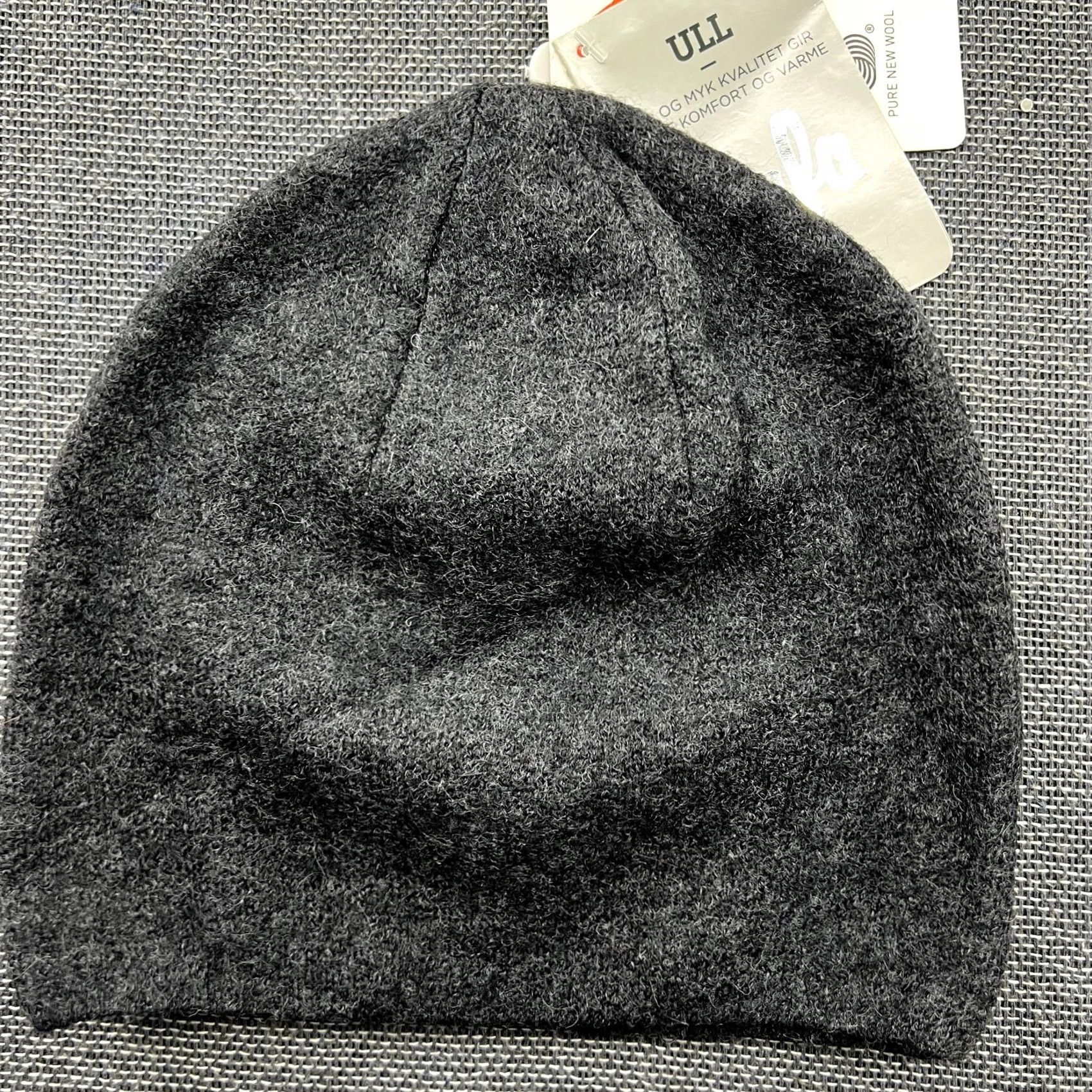 Vintage Safa Womens Beanie Hat One Size 100% Virgin Wool Gray Fleece Thermal Knit Wool Beanie Womens Mens Girls Size ONE SIZE - 4 Thumbnail