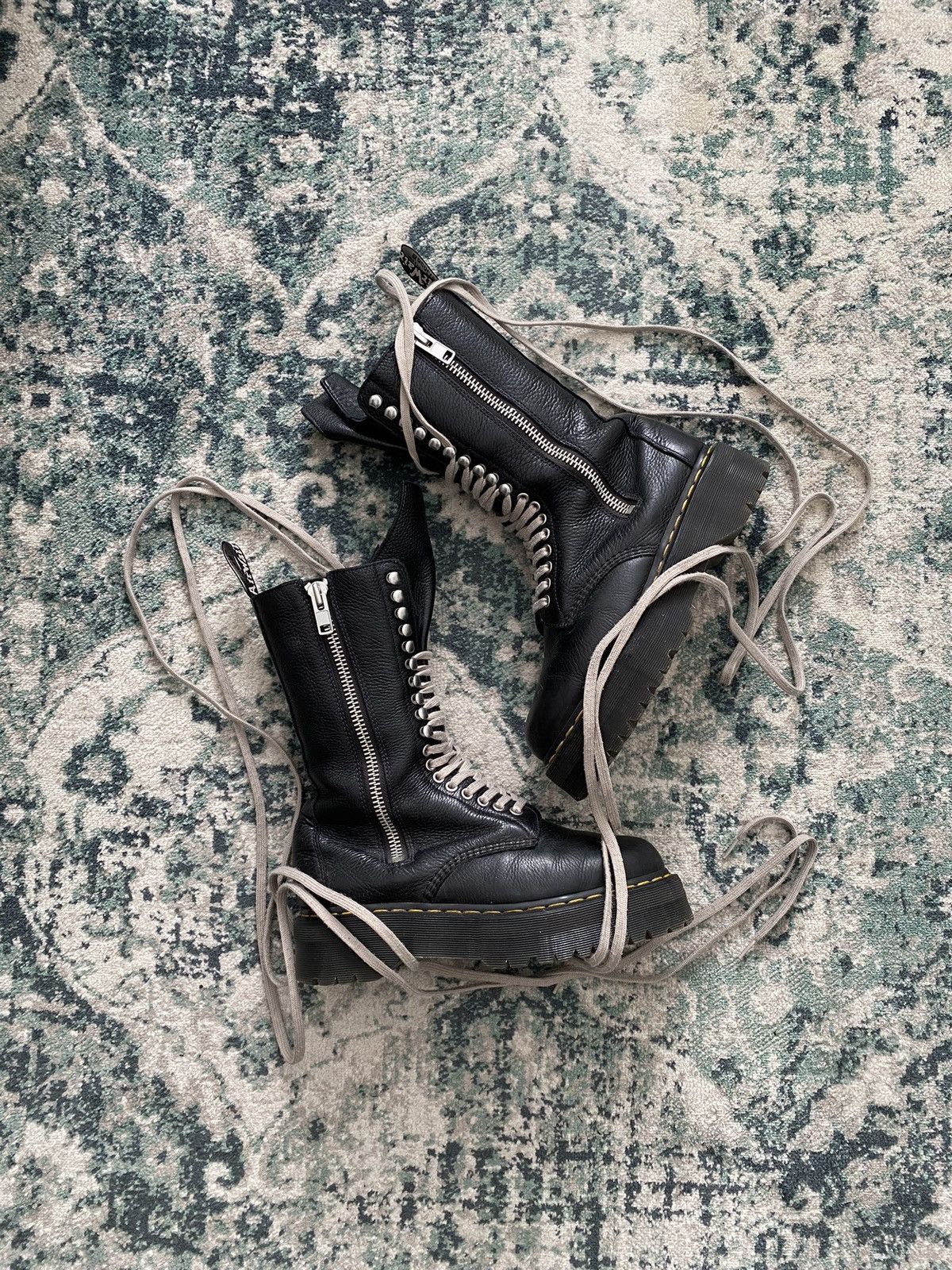 Dr. Martens × Rick Owens Rick Owens x Dr. martens High Boots Size US 9.5 / EU 42-43 - 2 Thumbnail