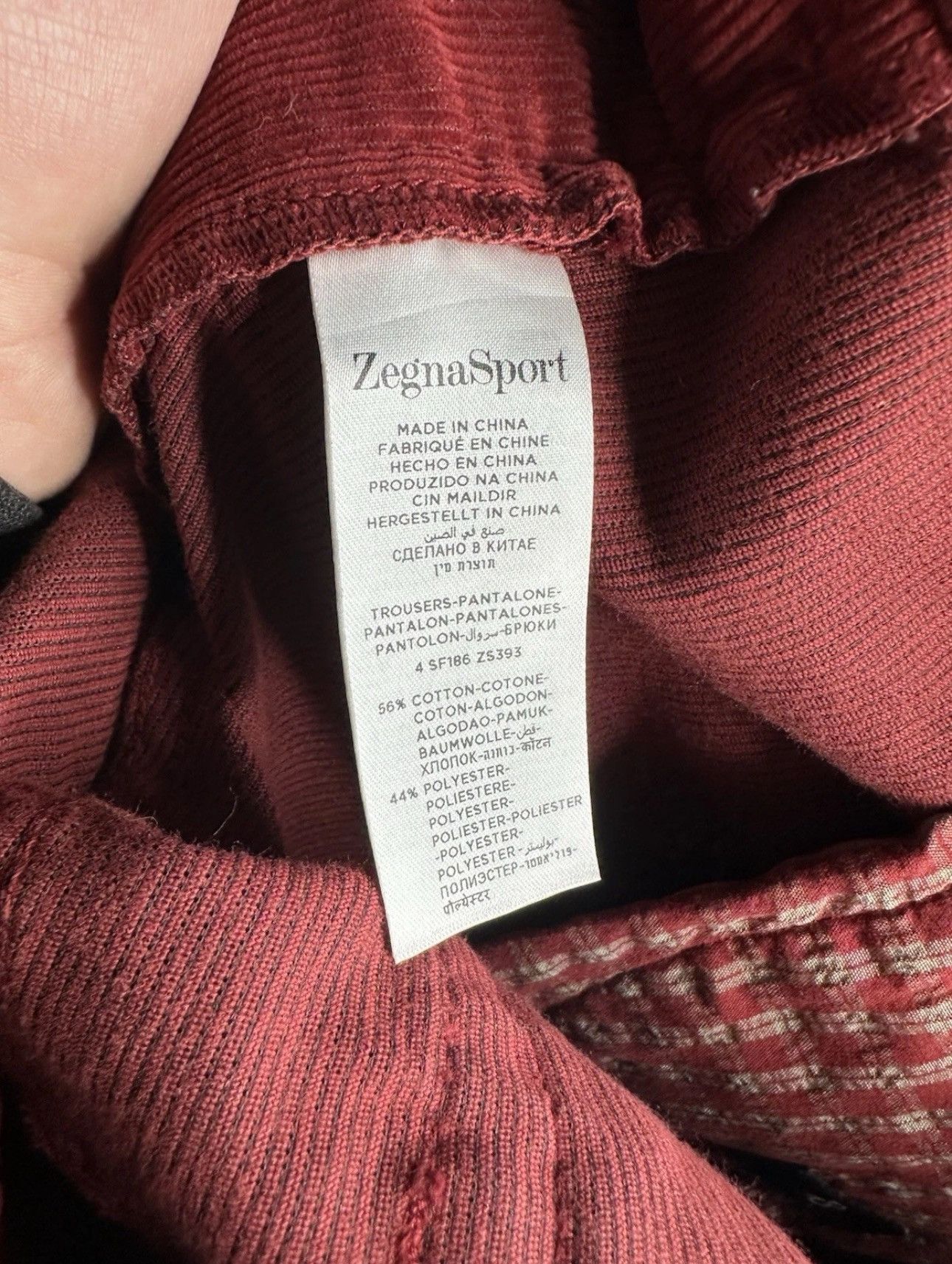Ermenegildo Zegna Zegna Sport Corduroy Pants Tapered Fit Size 38 Two Tone Size US 38 / EU 54 - 6 Thumbnail