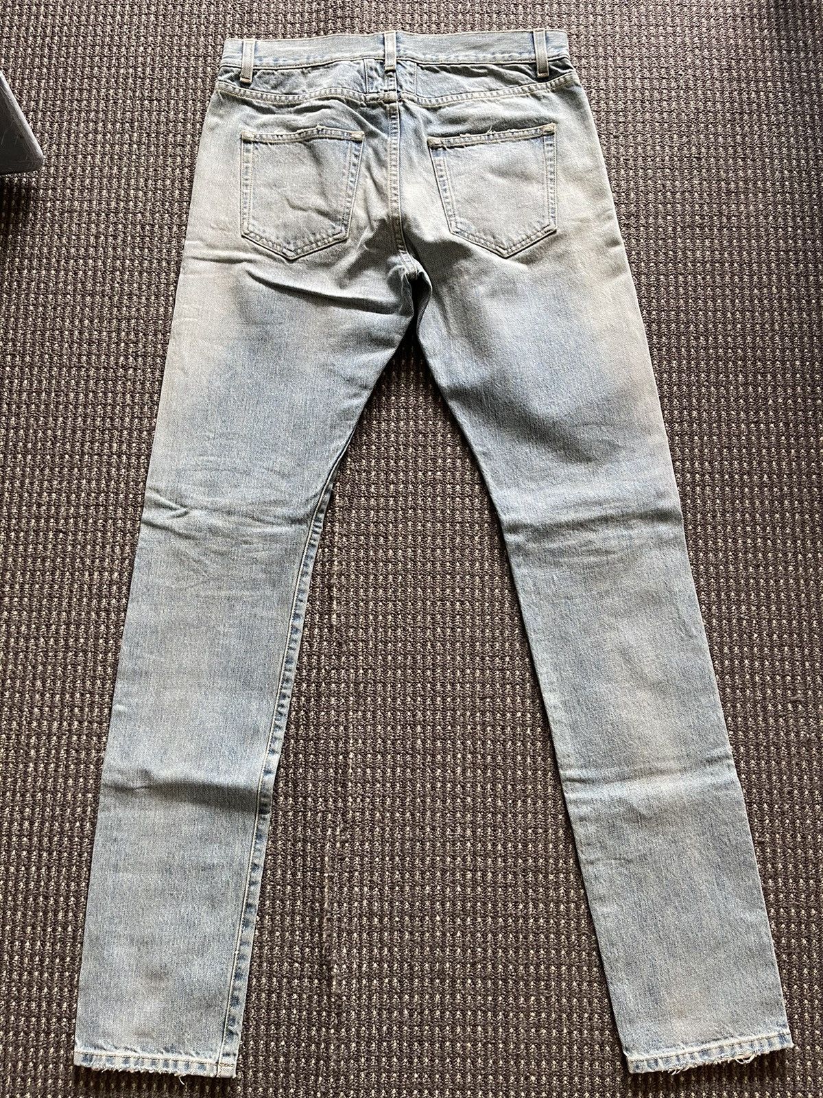 Hedi Slimane × Saint Laurent Paris 2016AW D10 Selvedge Ripped Jeans Size US 30 / EU 46 - 2 Thumbnail