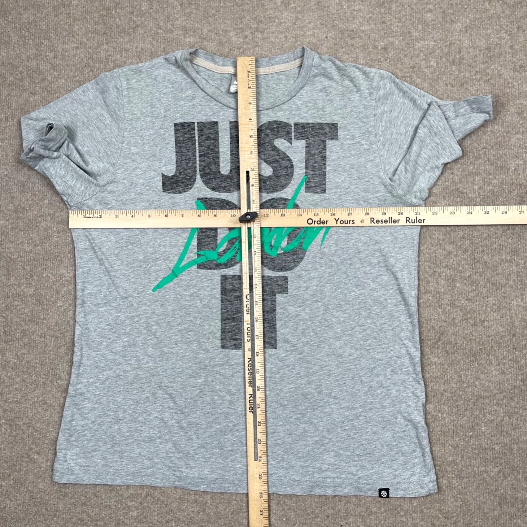 Nike Nike Shirt Mens L Gray Short Sleeve Just Do It London Vintage Y2k Tee Size US L / EU 52-54 / 3 - 4 Thumbnail