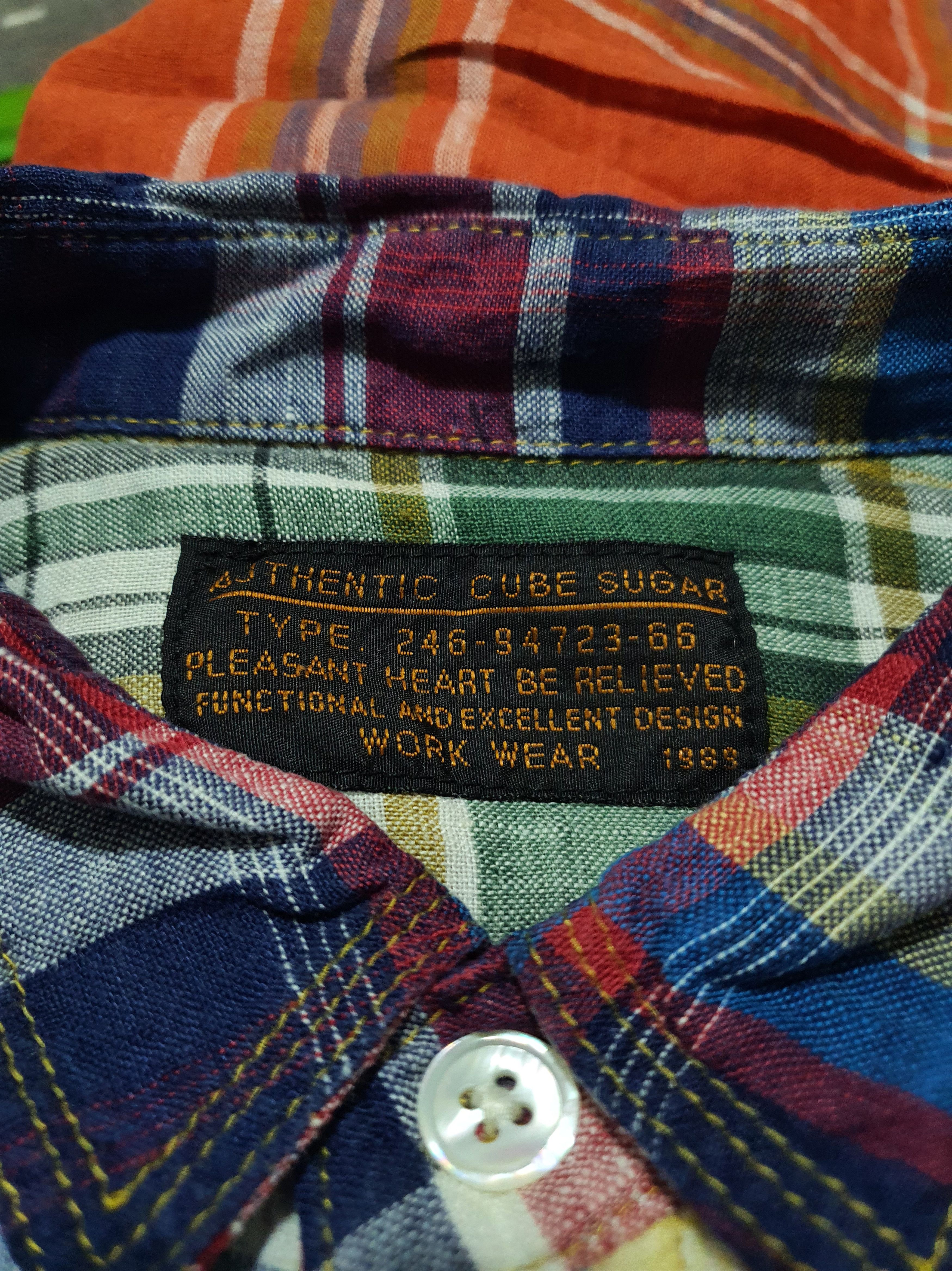 Japanese Brand CUBE SUGAR 19.5”/26” THIN CLOTH CHECKED SHIRT Size US M / EU 48-50 / 2 - 4 Thumbnail