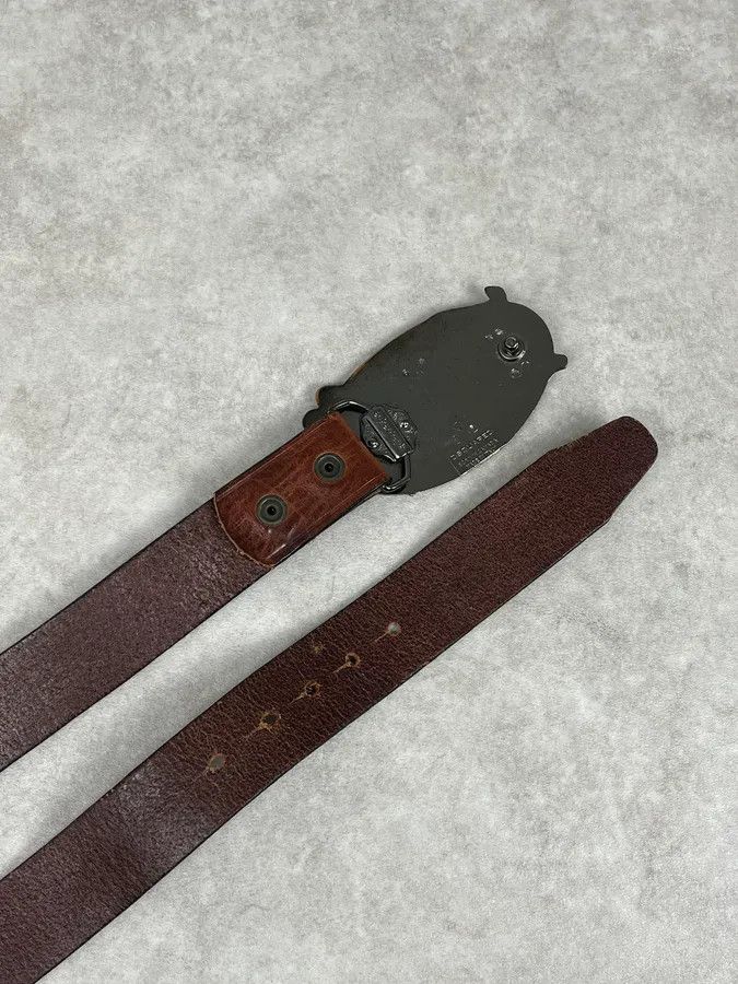 Dsquared2 Dsquared2 Brown Leather Lord Gothic Buckle Belt Size ONE SIZE - 6 Thumbnail