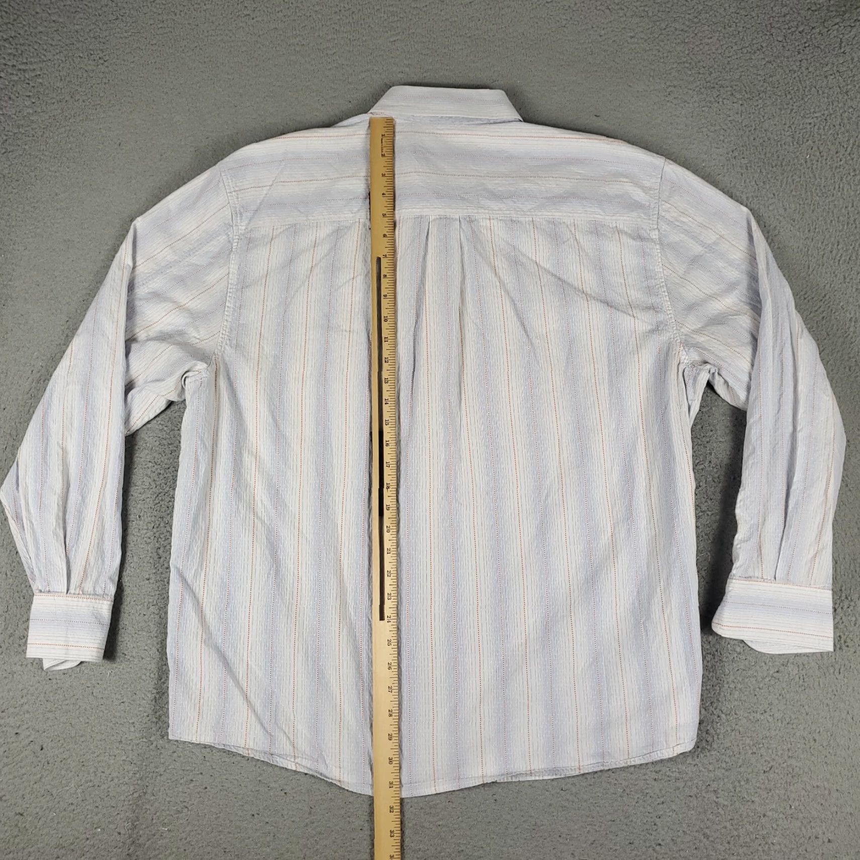 Tommy Bahama Tommy Bahama Shirt Mens 2XL Blue Striped Cotton Button-Up Long Sleeve Shirt Size US XXL / EU 58 / 5 - 3 Thumbnail