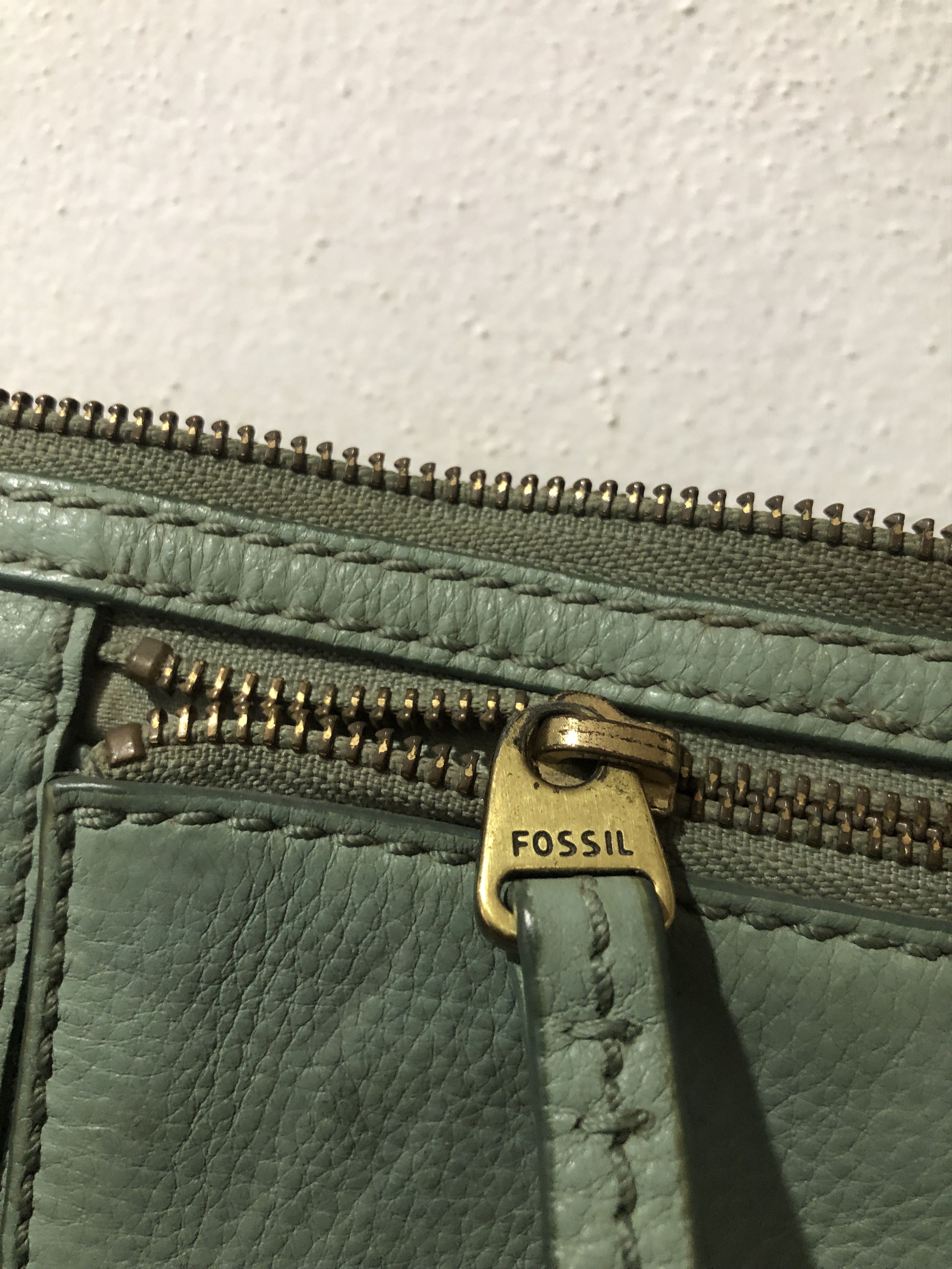 Fossil Fossil Sage Green Pebbled Leather Size ONE SIZE - 3 Thumbnail