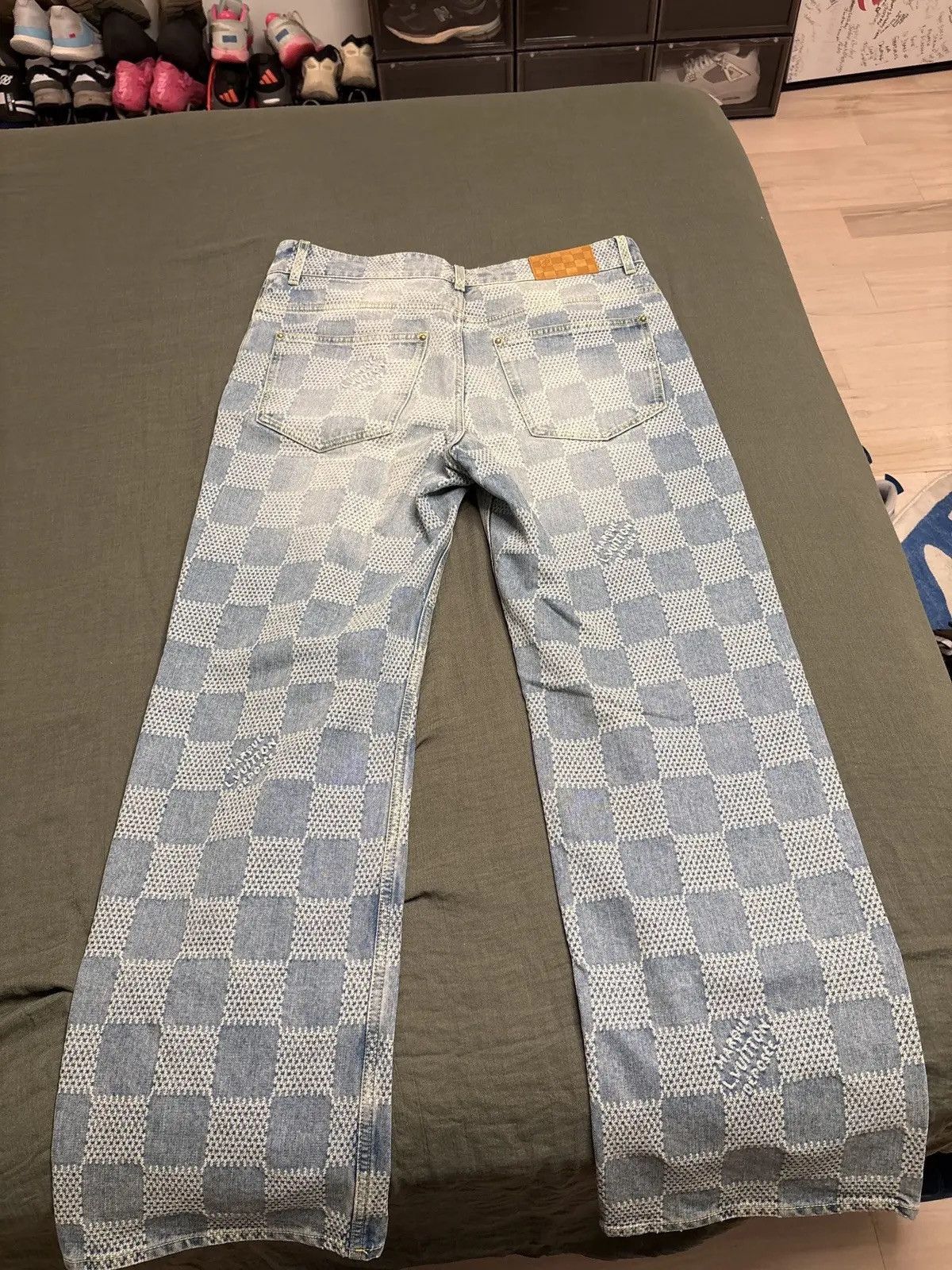 Louis Vuitton Damier Denim Skate Pants Size US 36 / EU 52 - 2 Thumbnail