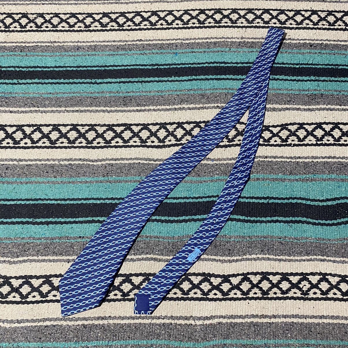 Hermes Hermes Chain Pattern Tie Size ONE SIZE - 1 Thumbnail