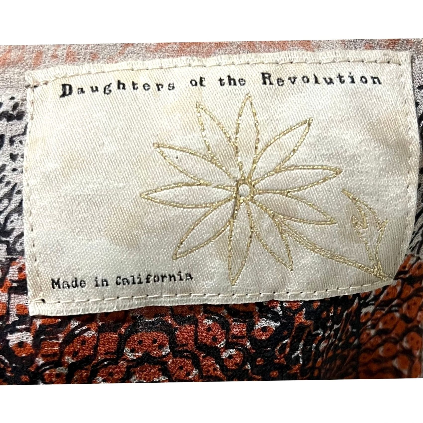 Anthropologie Daughters of the Revolution Anthropologie Blouse Shirt Silk 100% Sheer Top Cardigan Hooded Sz L Womens Multicolor Size L / US 10 / IT 46 - 7 Thumbnail
